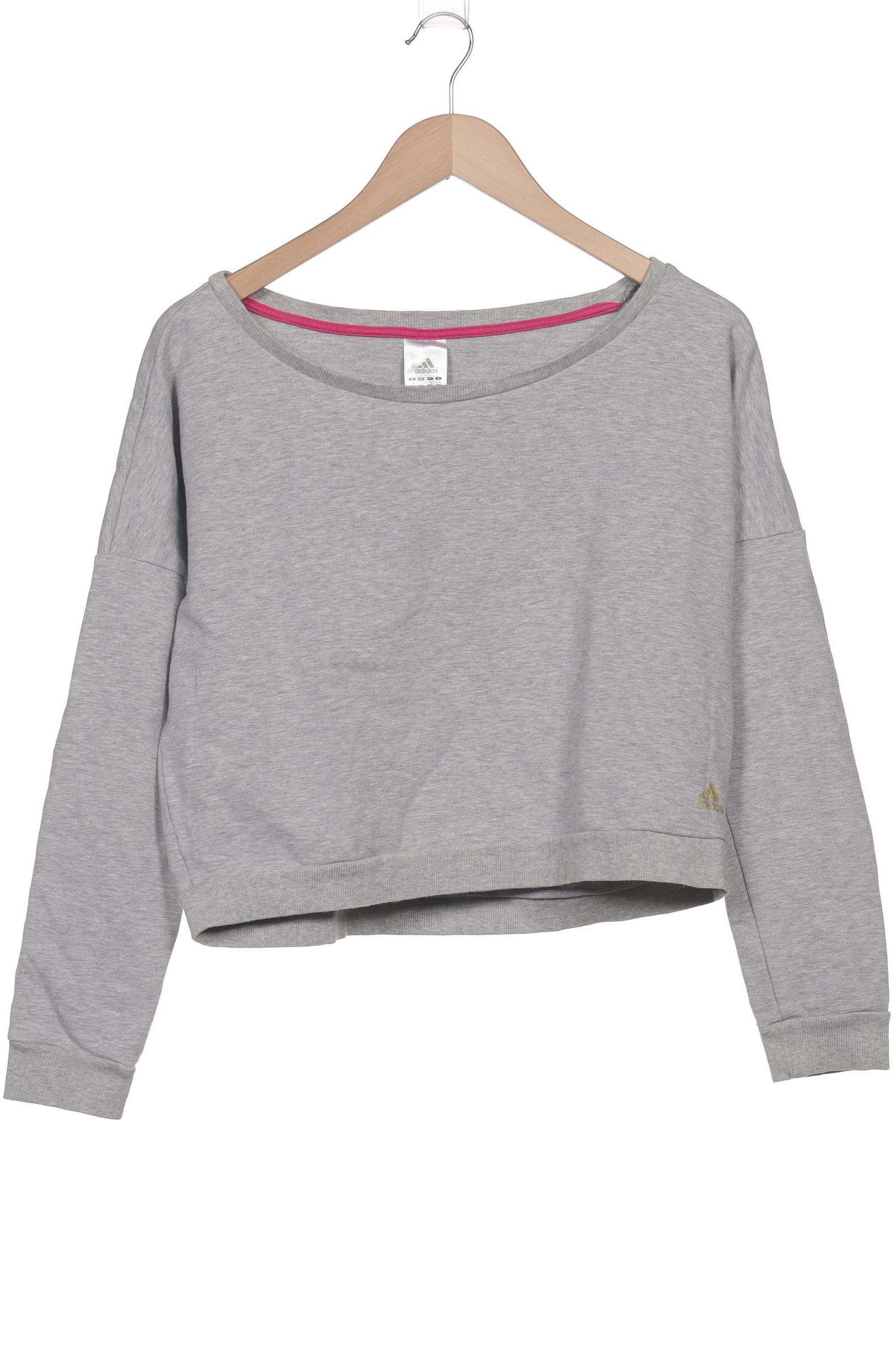 

adidas Damen Sweatshirt, grau, Gr. 34