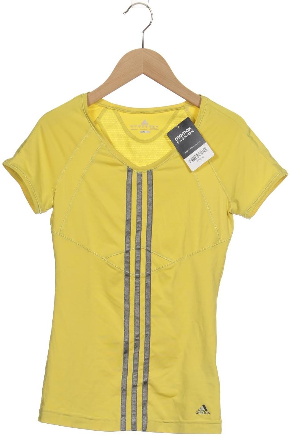 

adidas Damen T-Shirt, gelb, Gr. 34