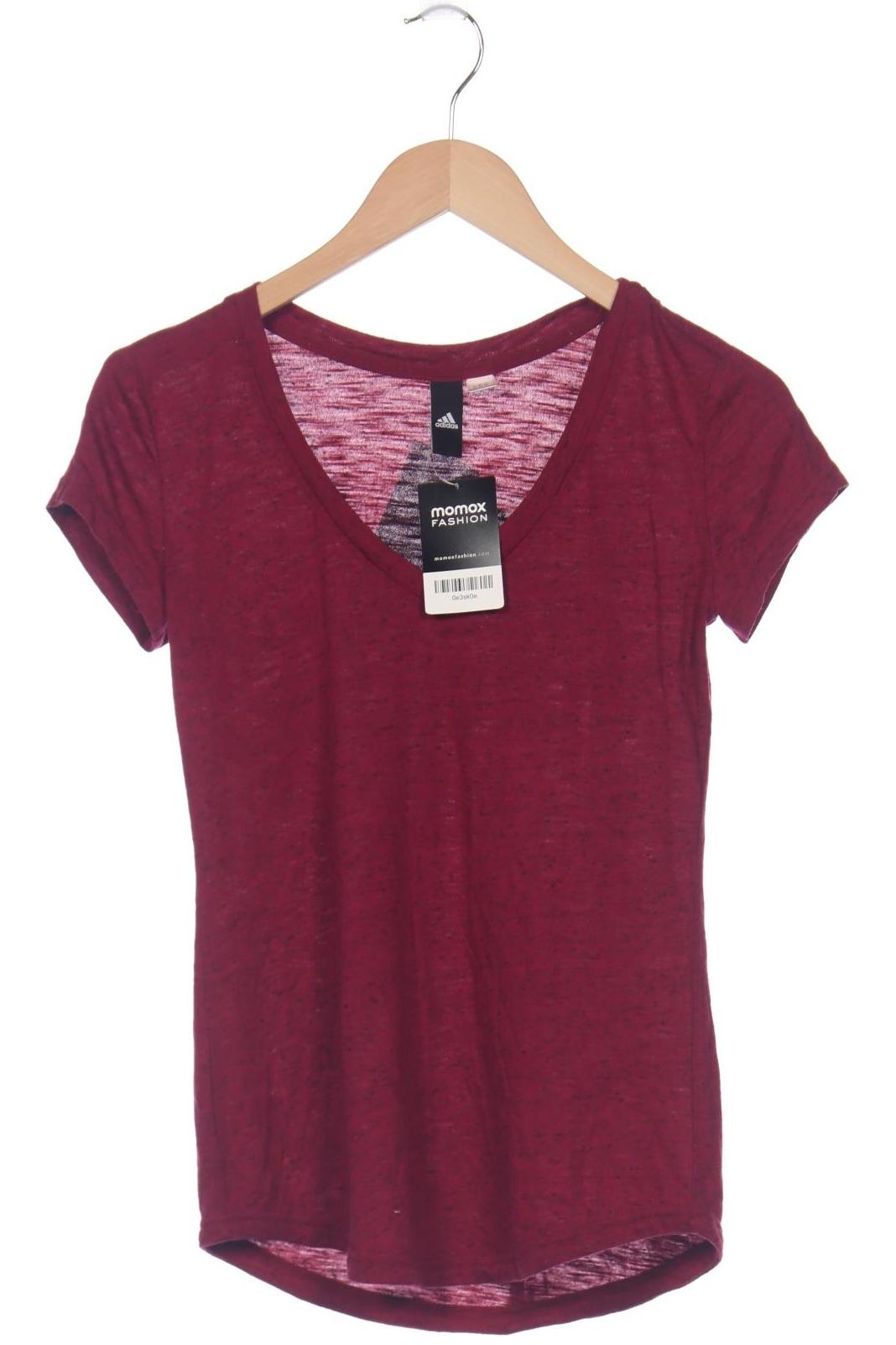 

adidas Damen T-Shirt, bordeaux, Gr. 32