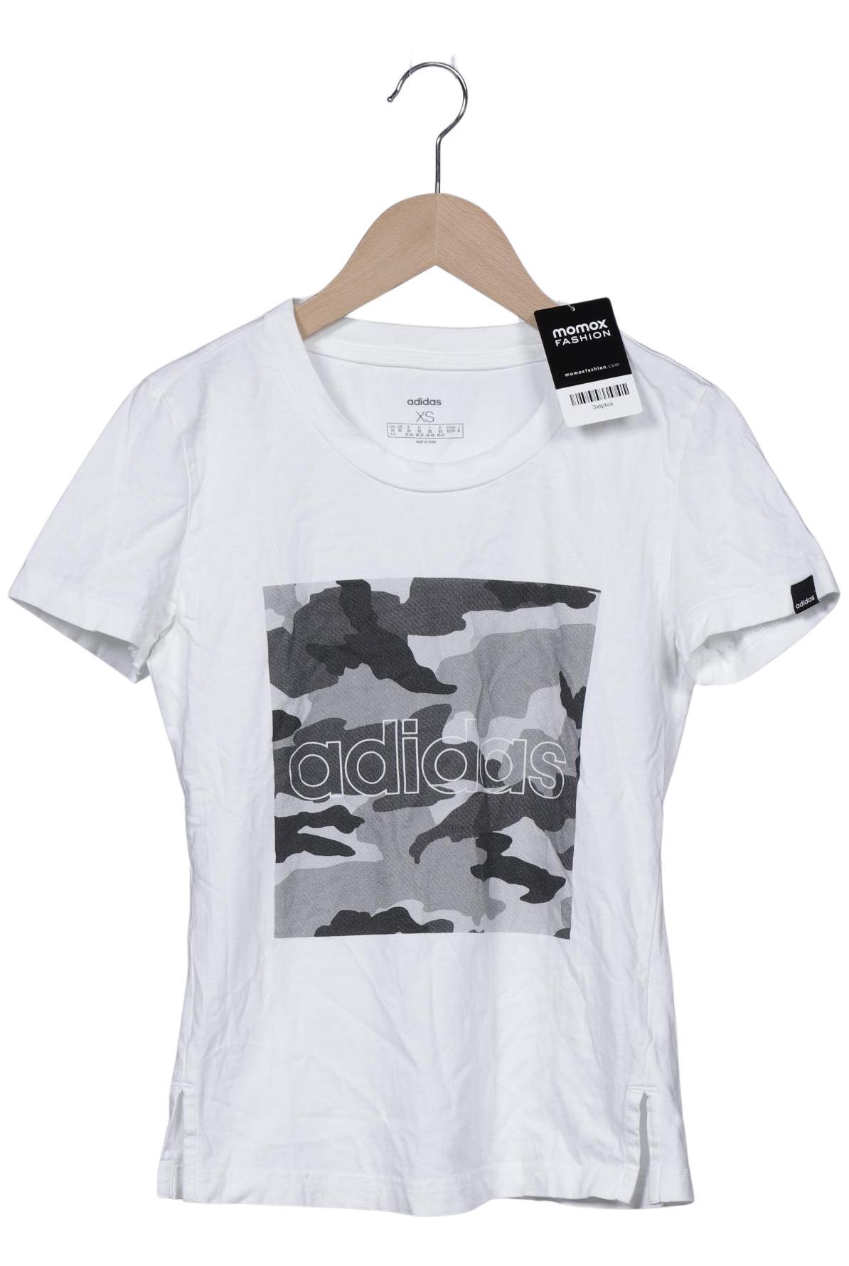 

adidas Damen T-Shirt, weiß, Gr. 34