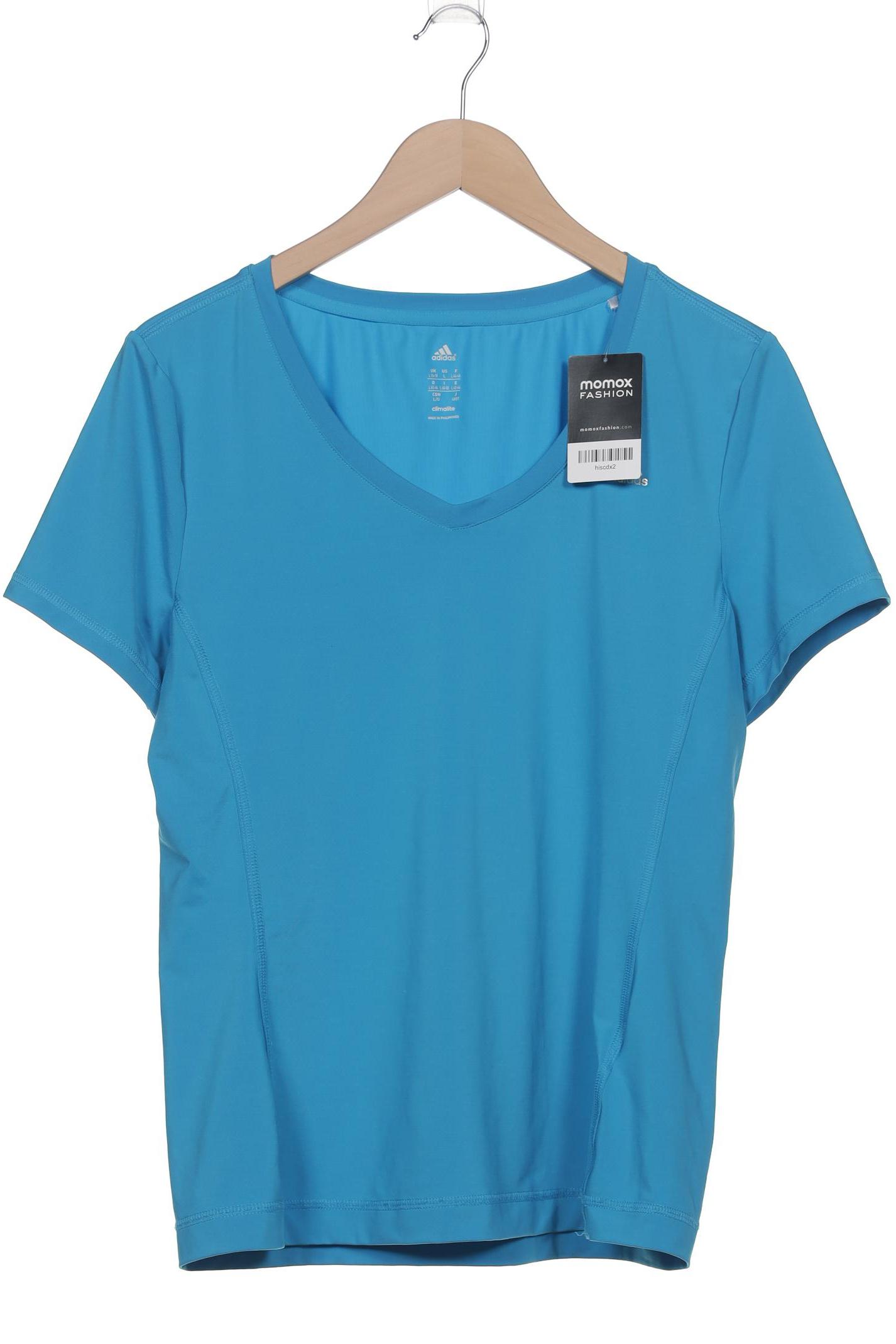 

adidas Damen T-Shirt, blau, Gr. 42