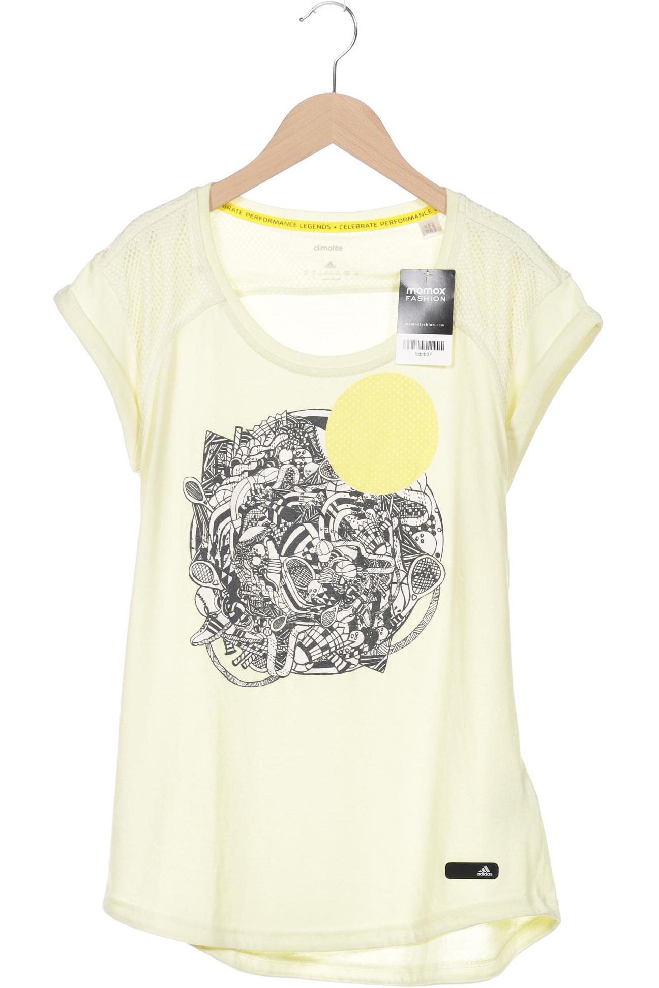

adidas Damen T-Shirt, gelb, Gr. 38