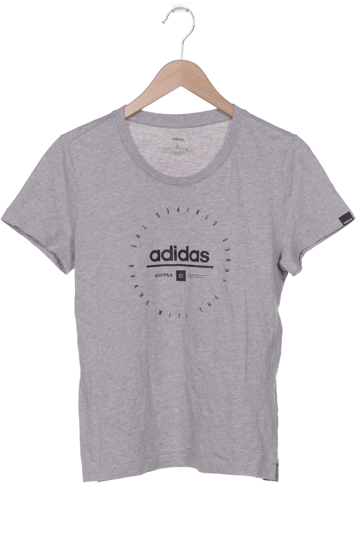 

adidas Damen T-Shirt, grau, Gr. 42