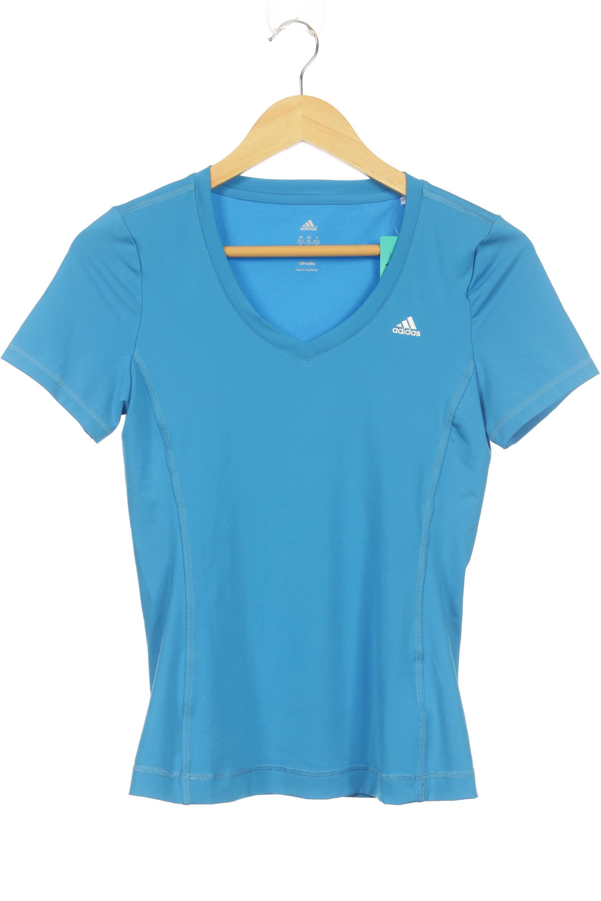 

adidas Damen T-Shirt, blau, Gr.