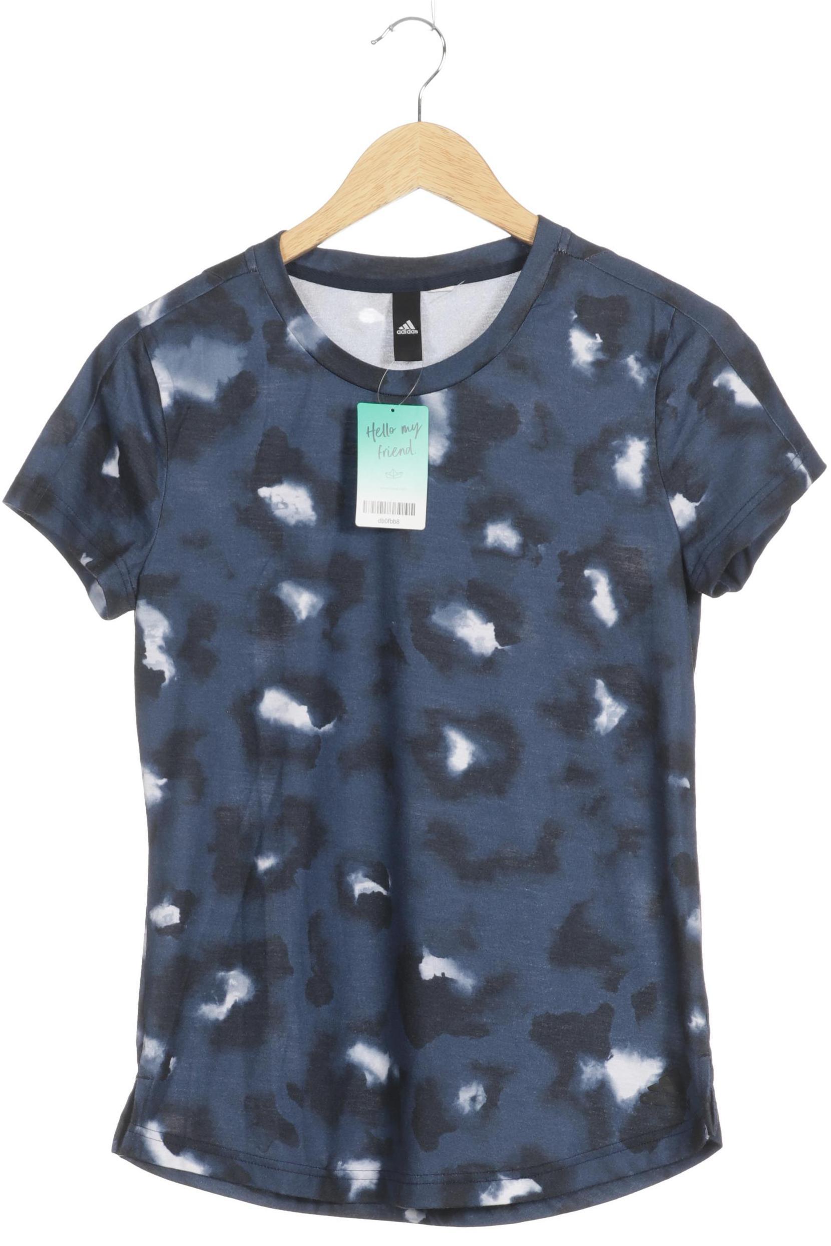 

adidas Damen T-Shirt, blau, Gr.