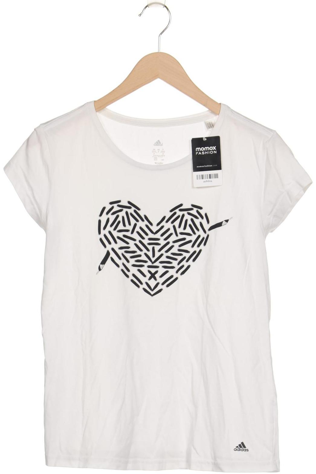 

adidas Damen T-Shirt, weiß, Gr. 38