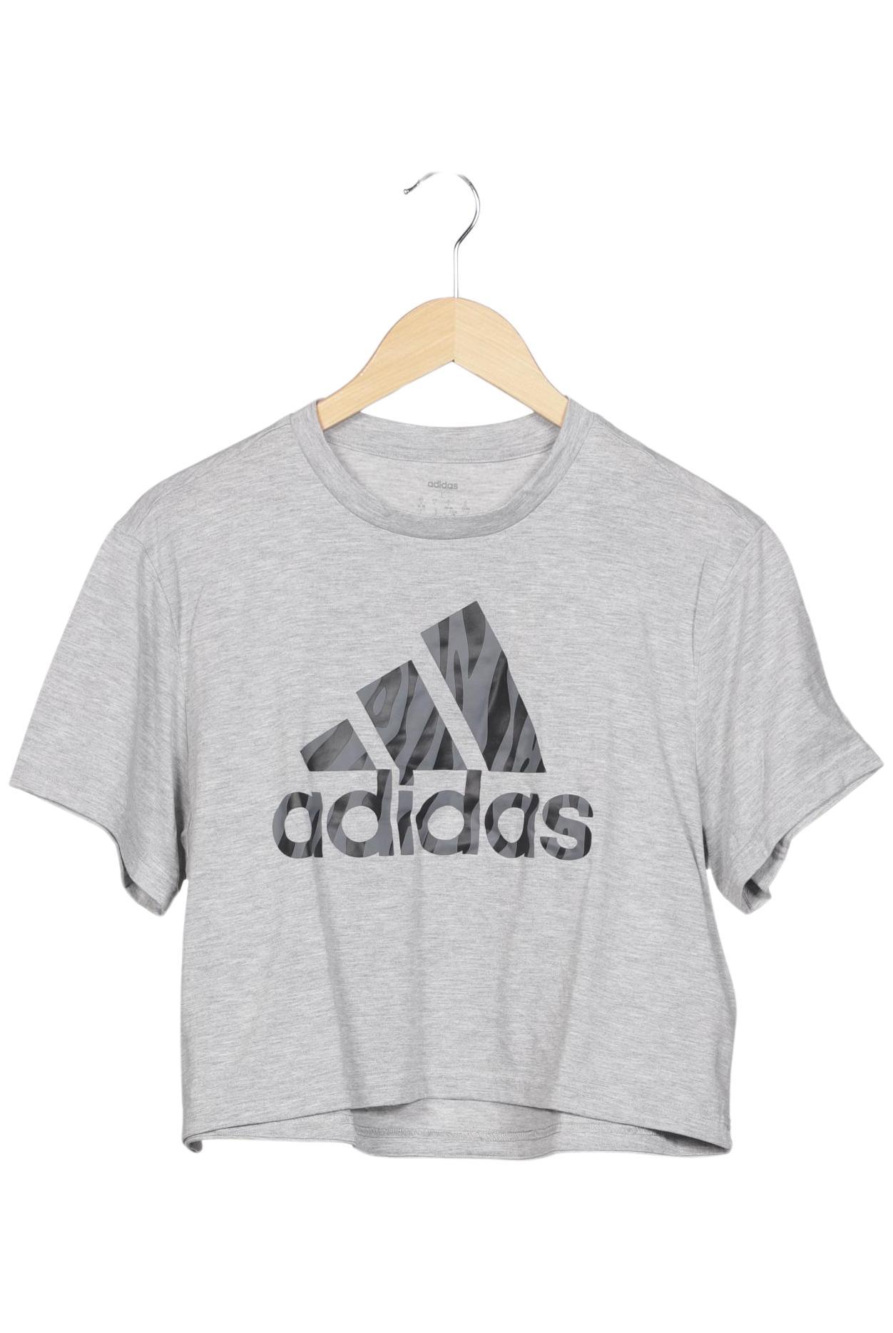 

adidas Damen T-Shirt, grau, Gr. 42