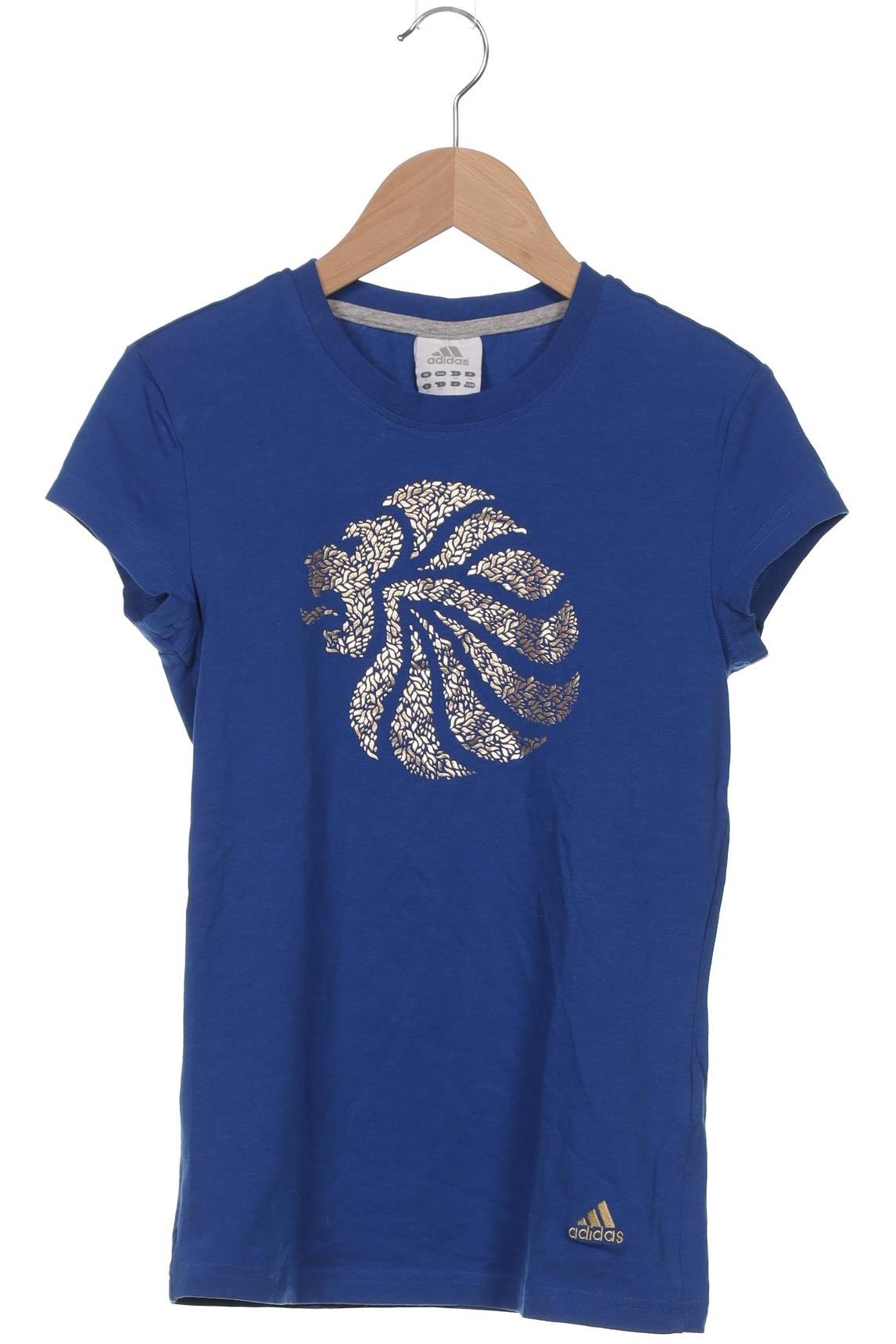 

adidas Damen T-Shirt, blau, Gr. 34