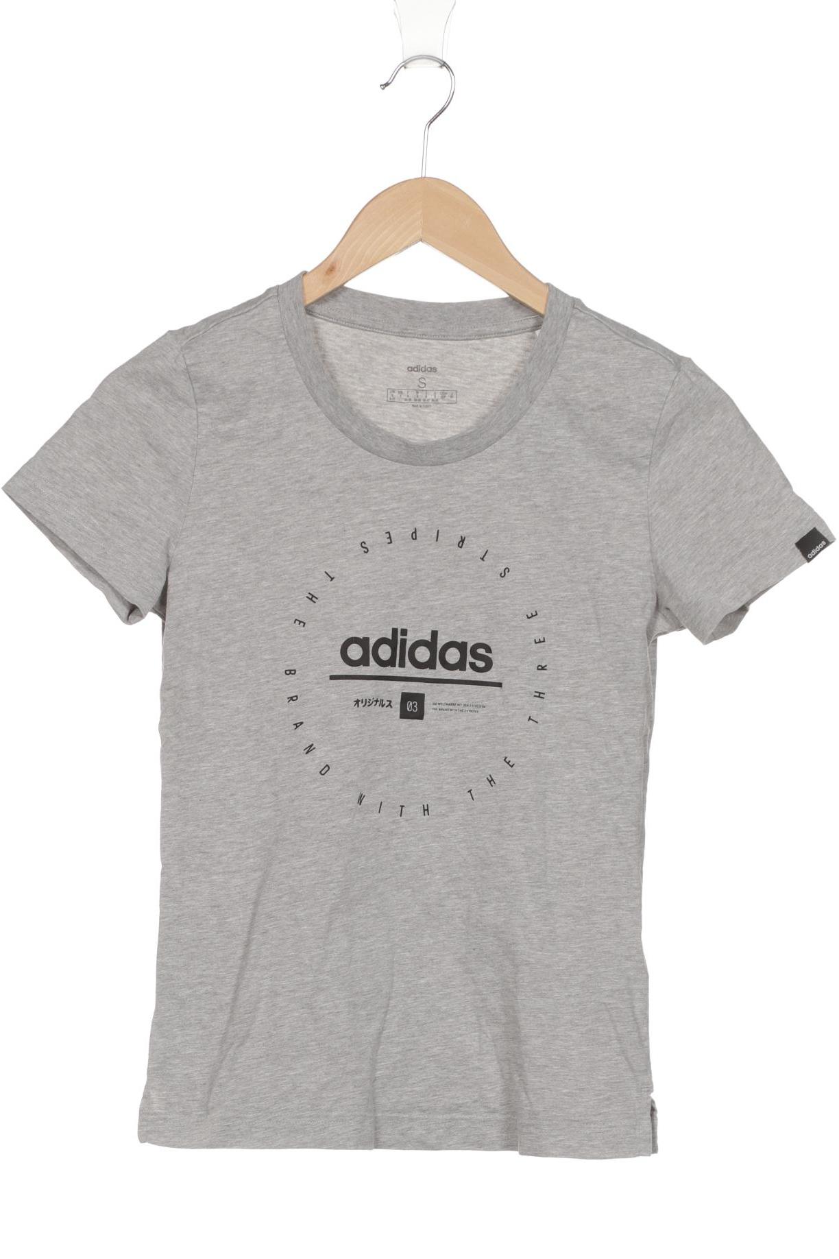 

adidas Damen T-Shirt, grau, Gr. 34