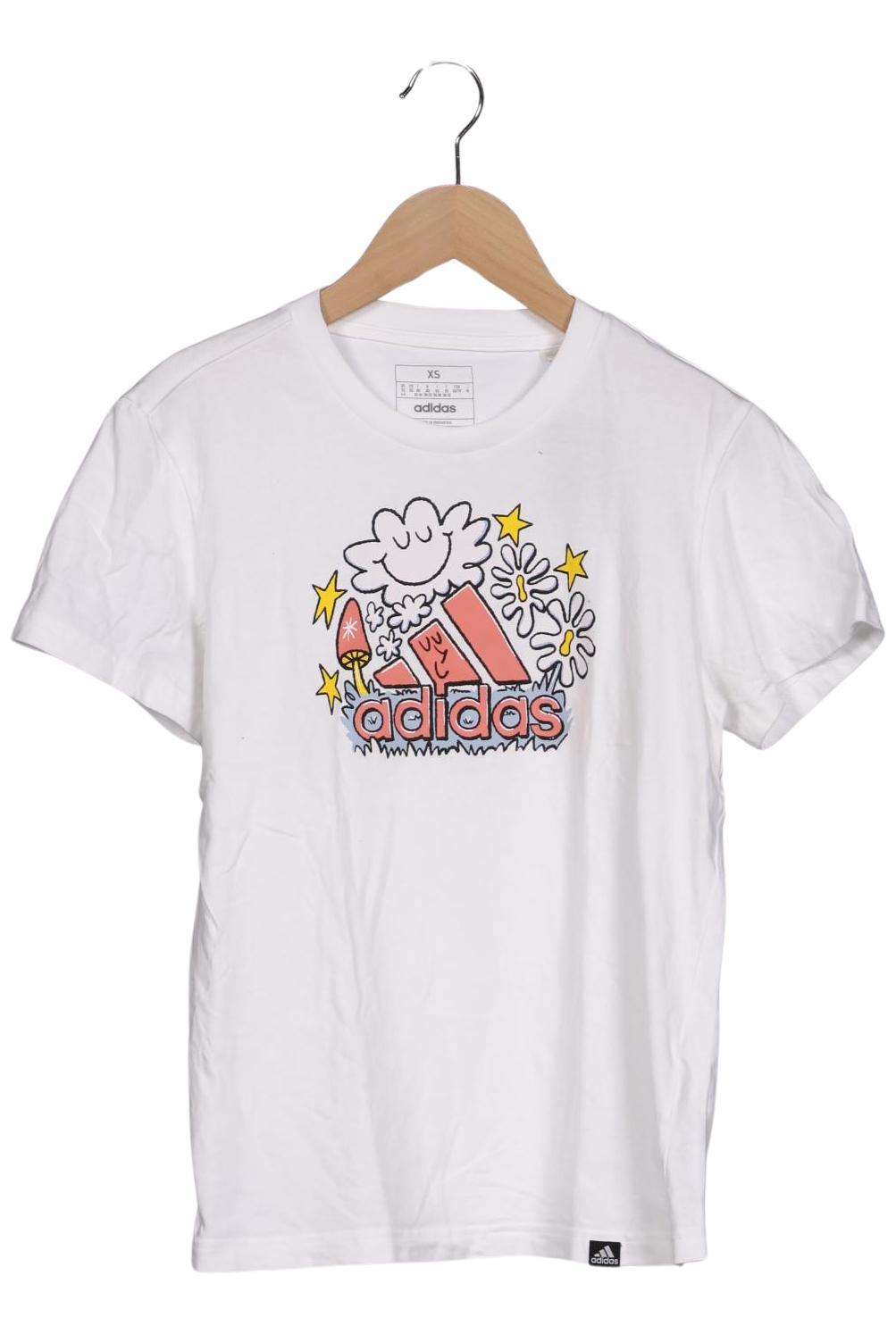 

adidas Damen T-Shirt, weiß, Gr. 34