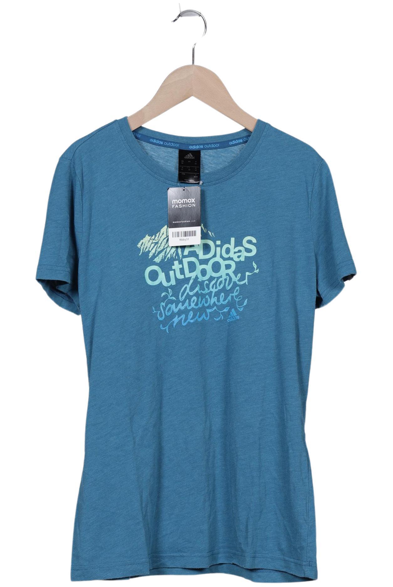 

adidas Damen T-Shirt, blau, Gr. 42