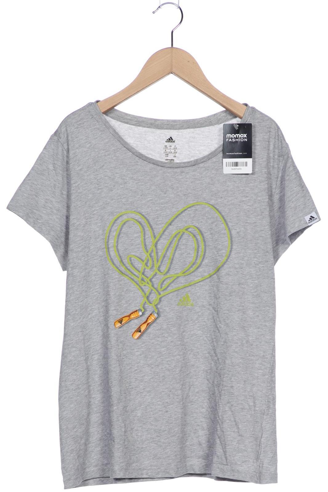 

adidas Damen T-Shirt, grau, Gr. 42