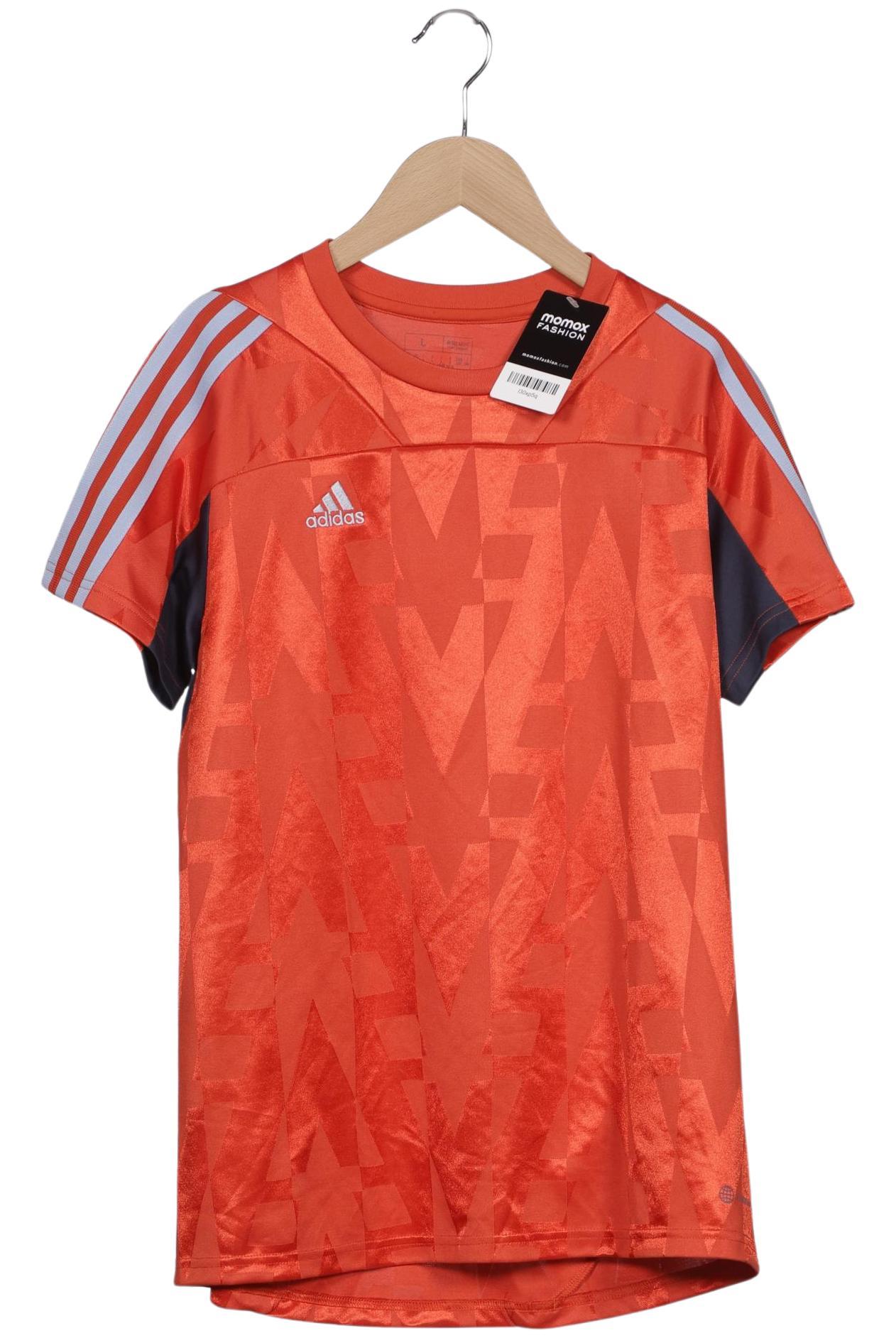 

adidas Damen T-Shirt, orange, Gr. 42