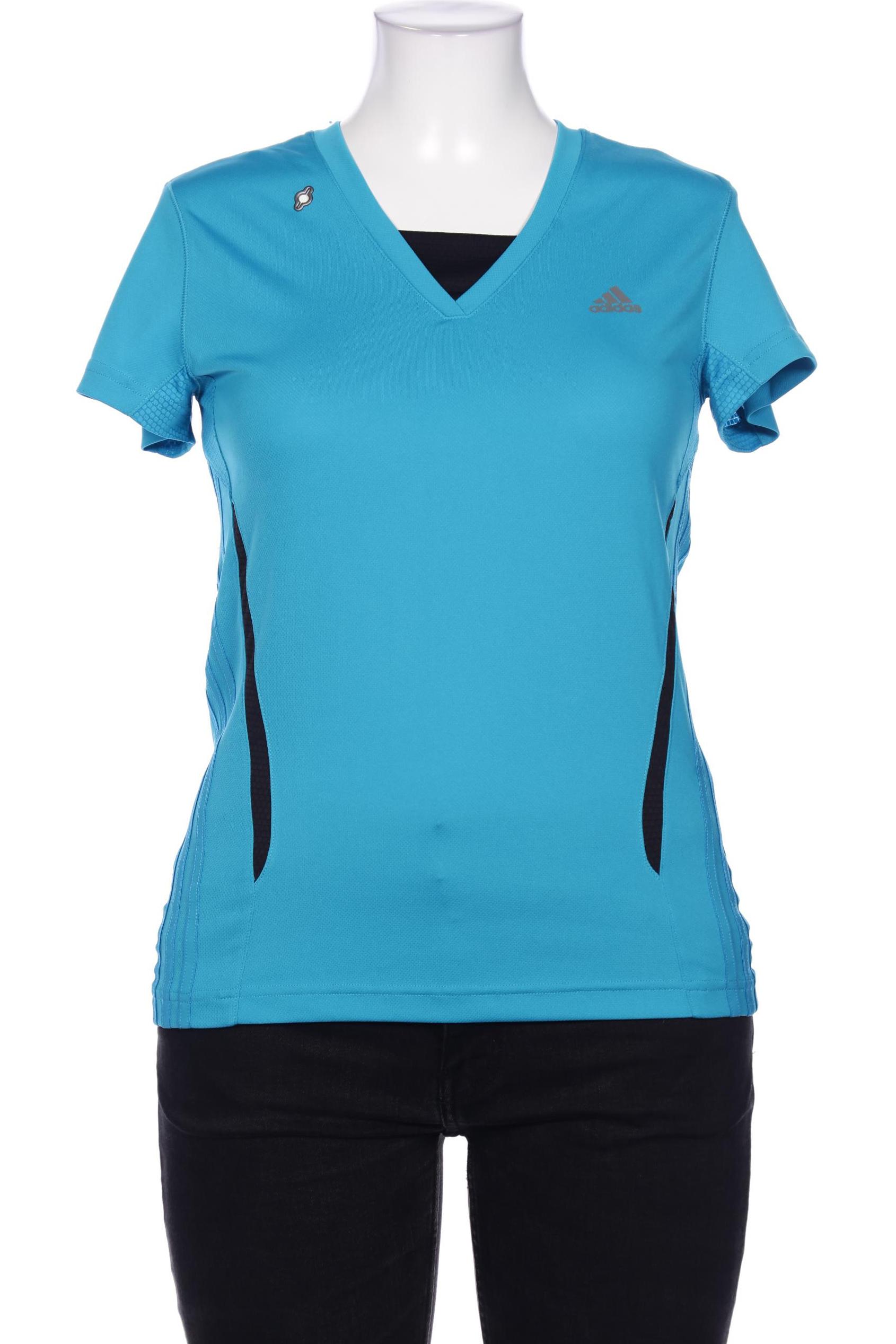 

adidas Damen T-Shirt, blau, Gr. 42