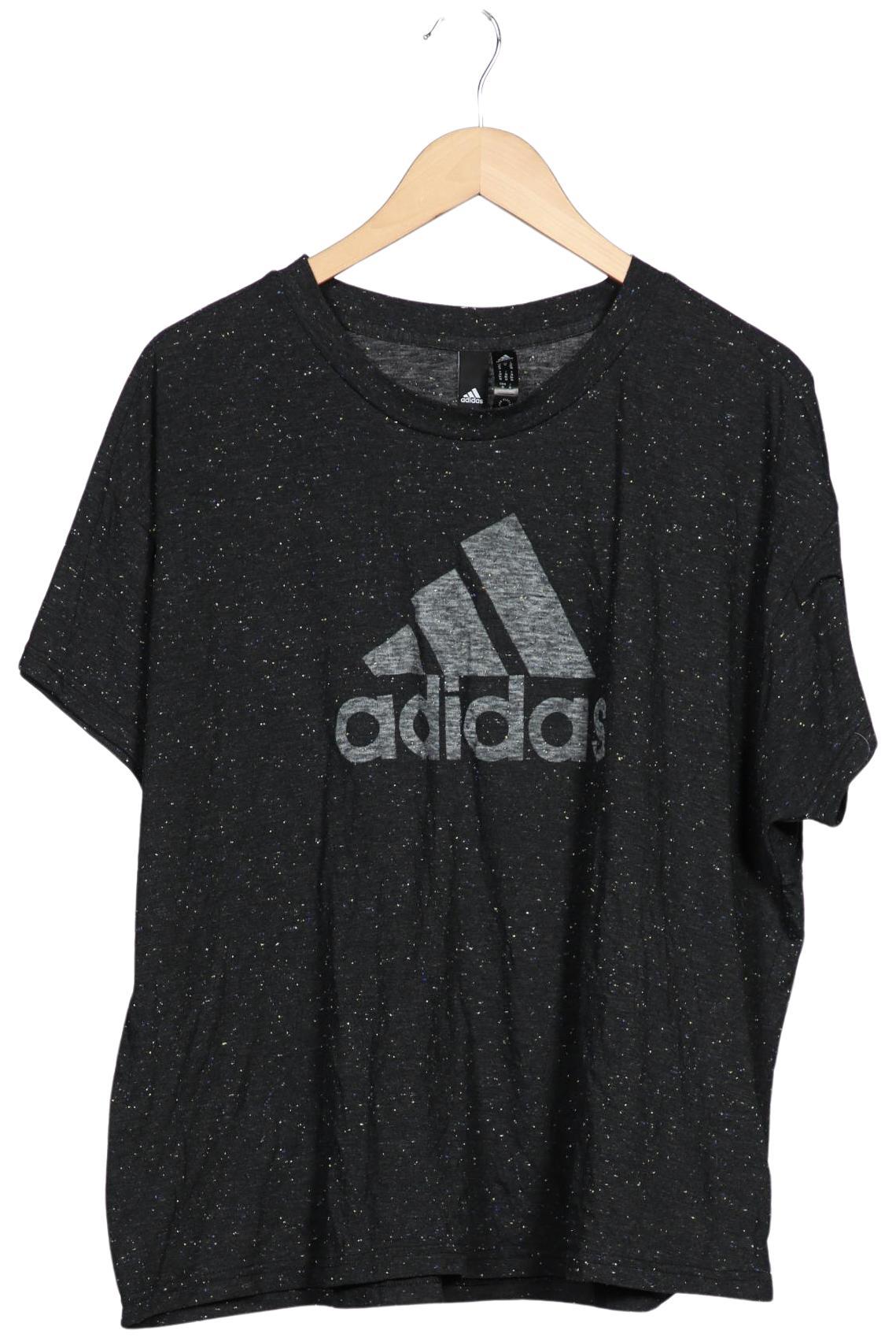 

adidas Damen T-Shirt, grau, Gr. 48