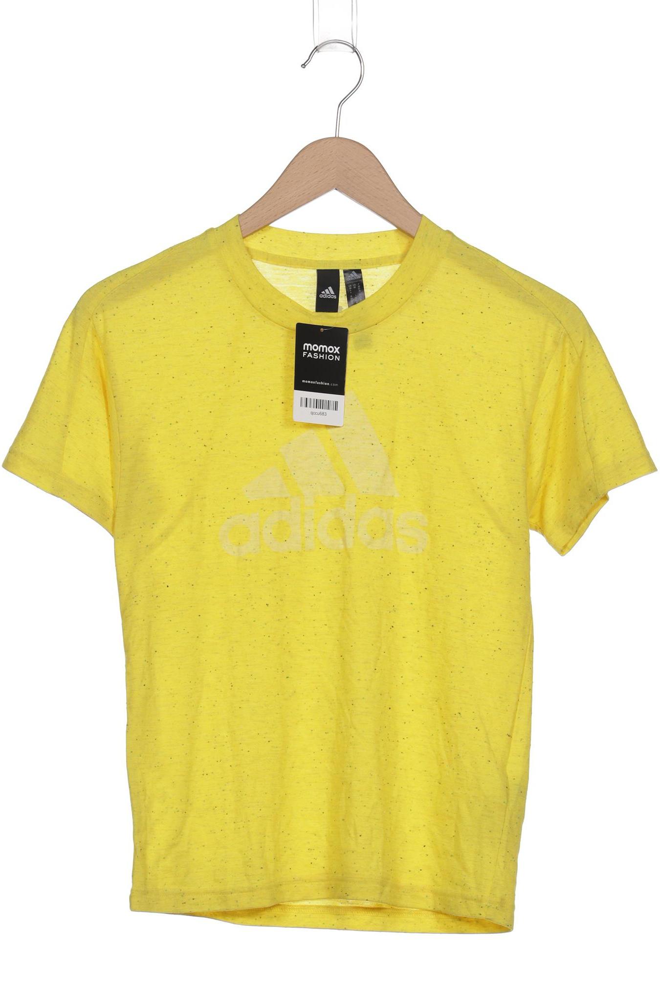 

adidas Damen T-Shirt, gelb, Gr. 34