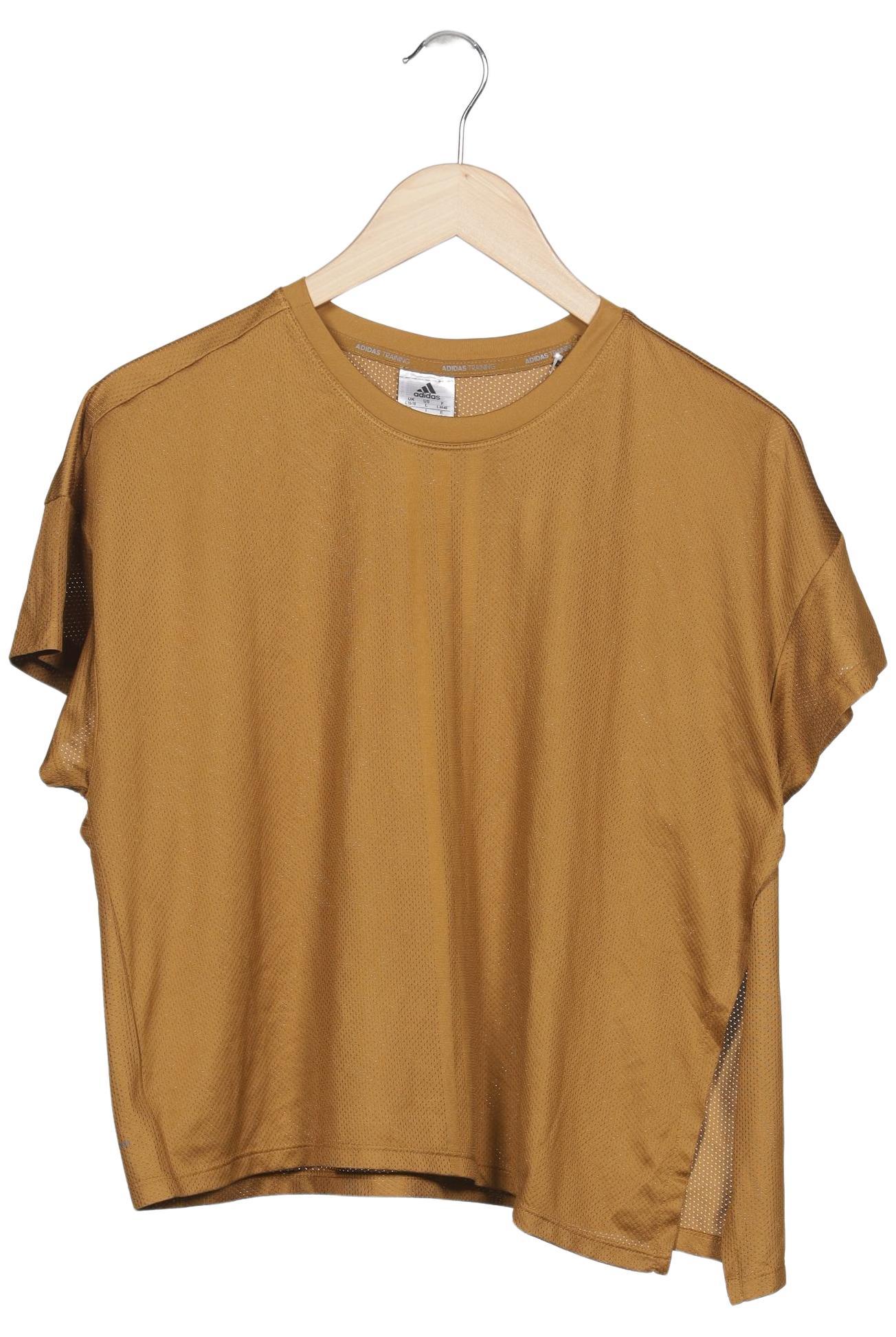 

adidas Damen T-Shirt, braun, Gr. 42