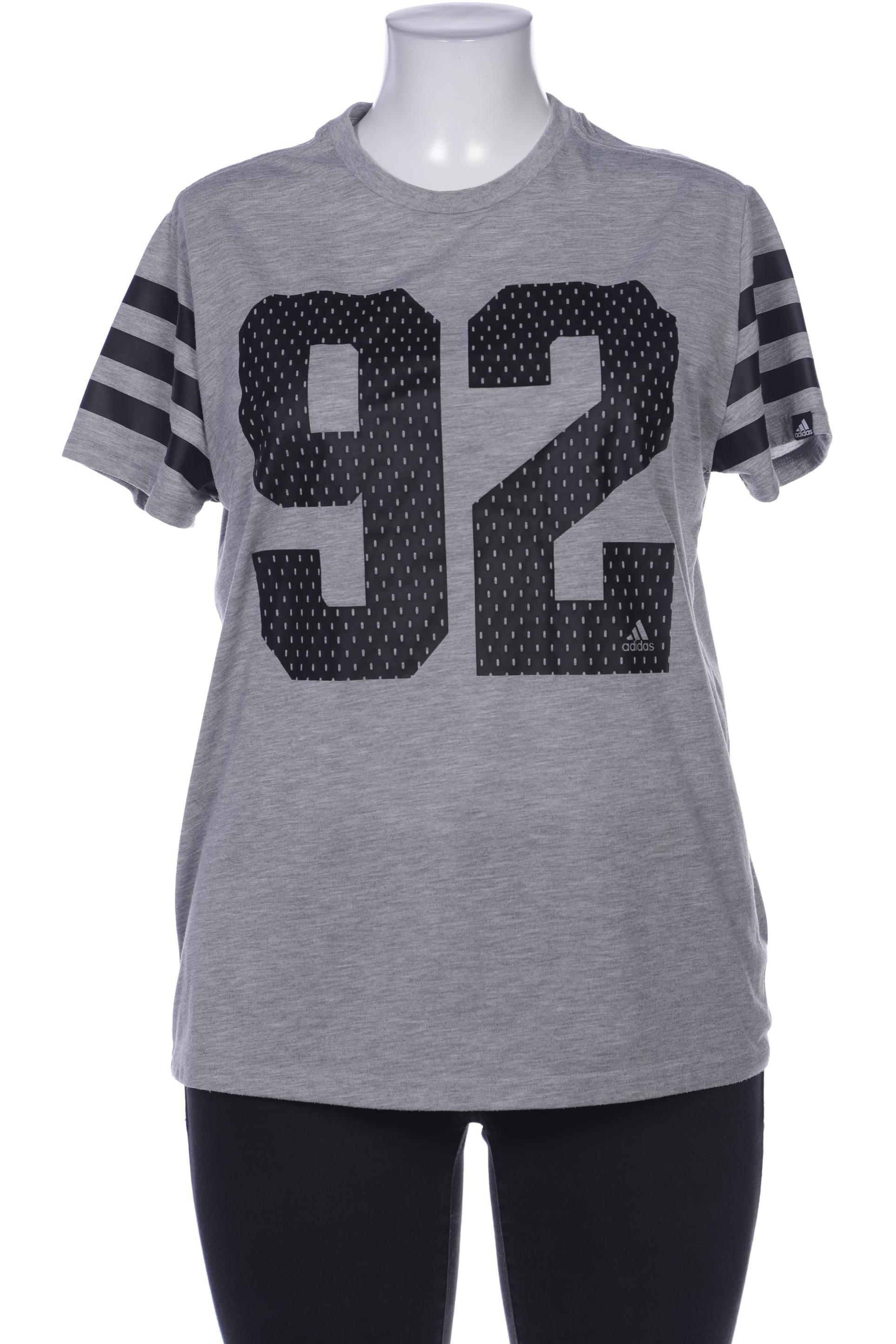 

adidas Damen T-Shirt, grau, Gr. 42