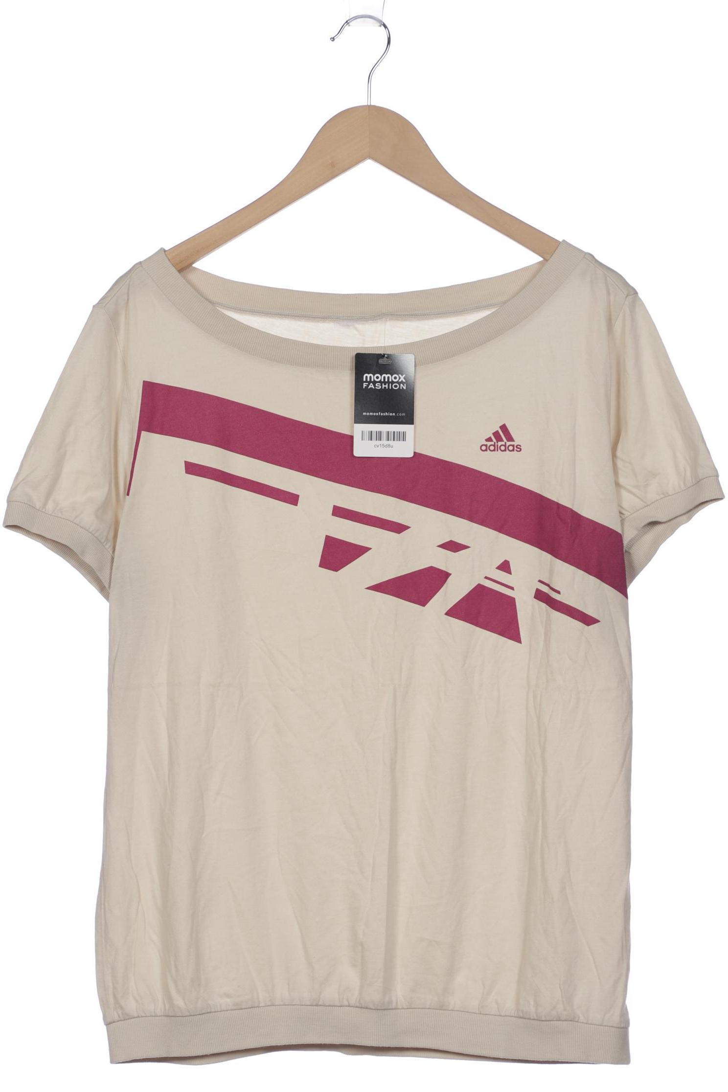 

adidas Damen T-Shirt, beige, Gr. 46