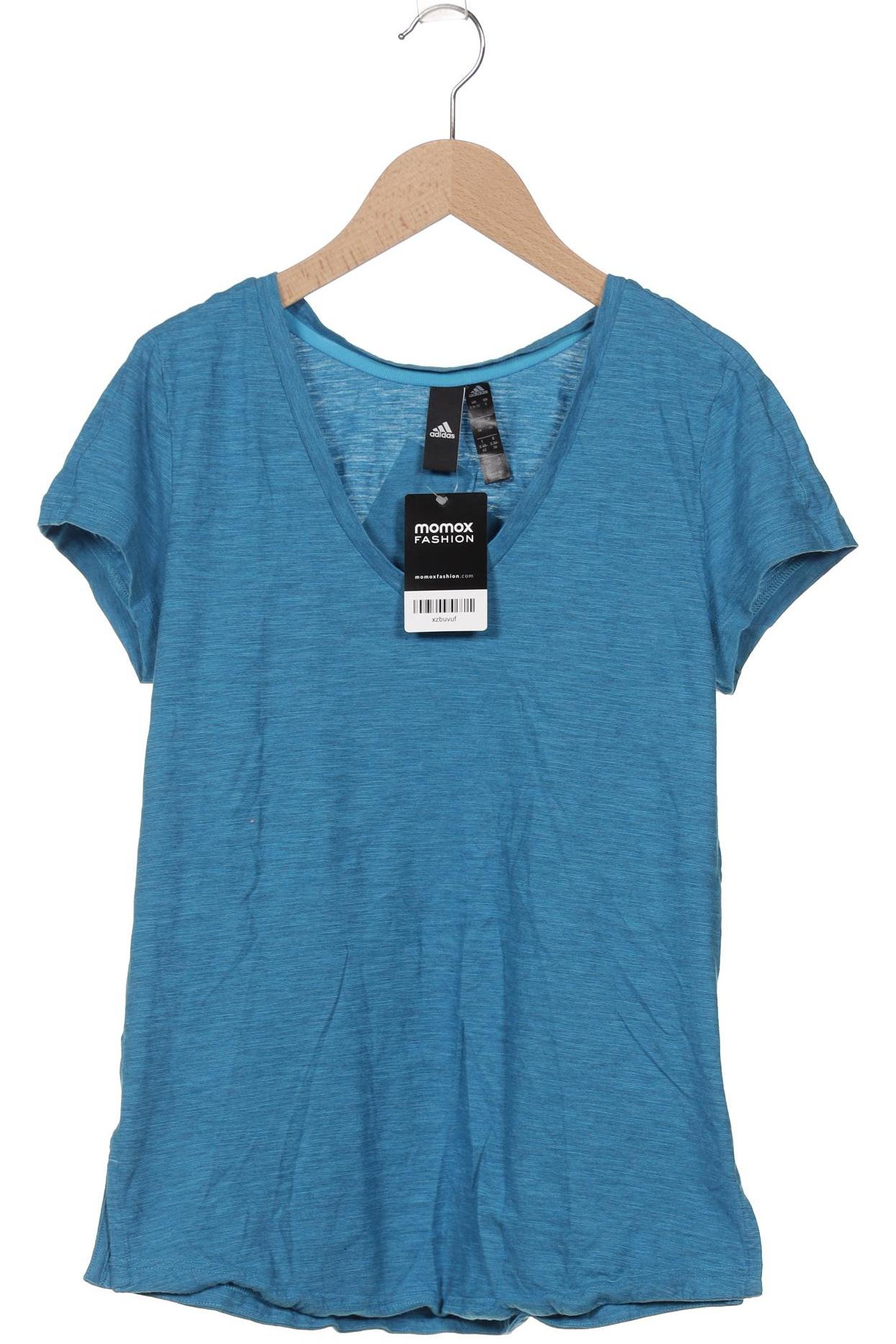 

adidas Damen T-Shirt, blau, Gr. 36