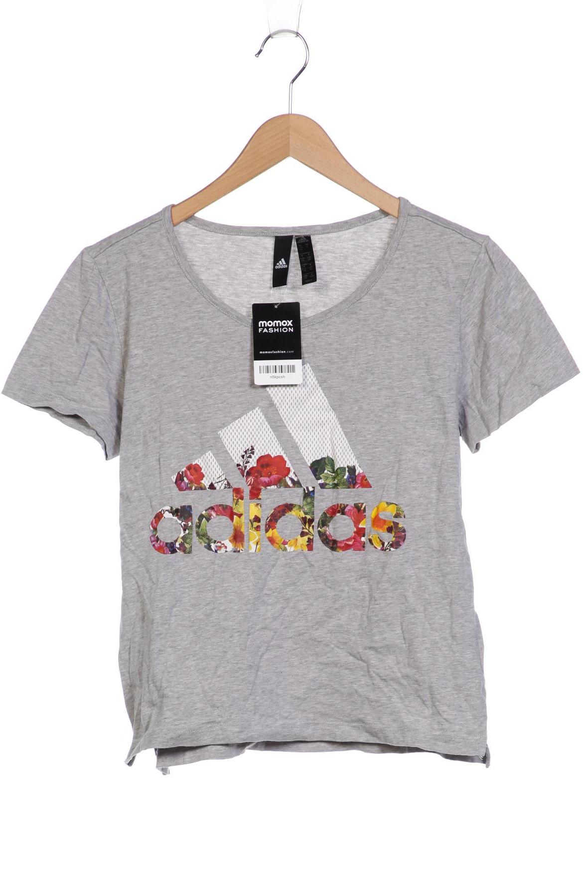

adidas Damen T-Shirt, grau, Gr. 42