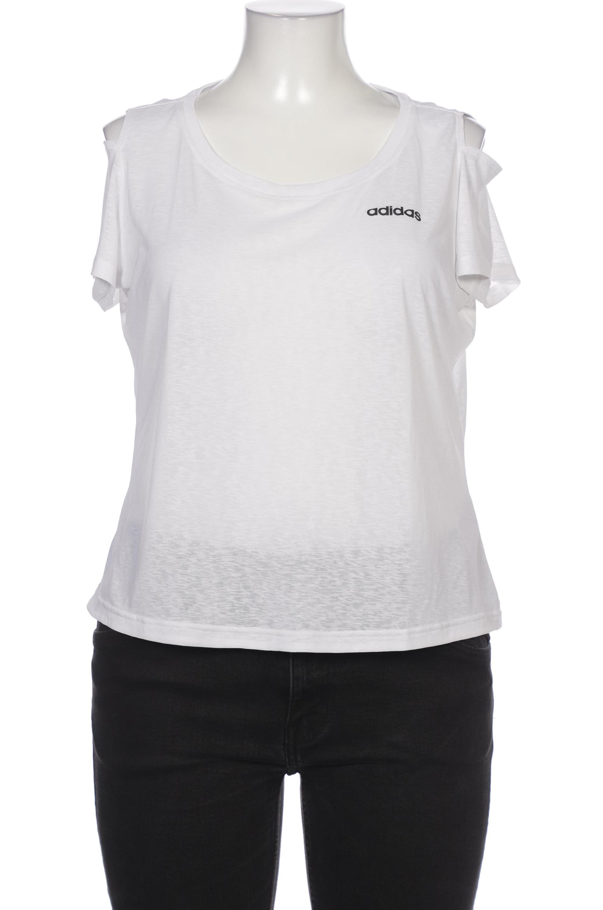 

adidas Damen T-Shirt, weiß