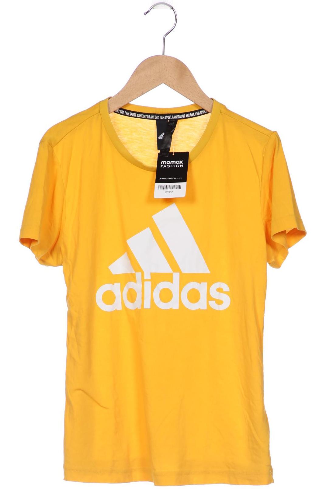 

adidas Damen T-Shirt, gelb, Gr. 34