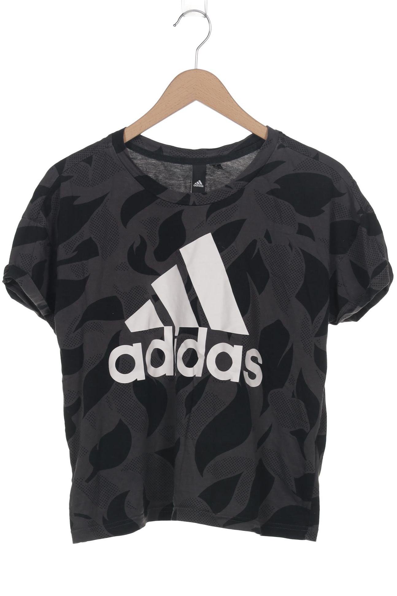 

adidas Damen T-Shirt, grau, Gr. 42