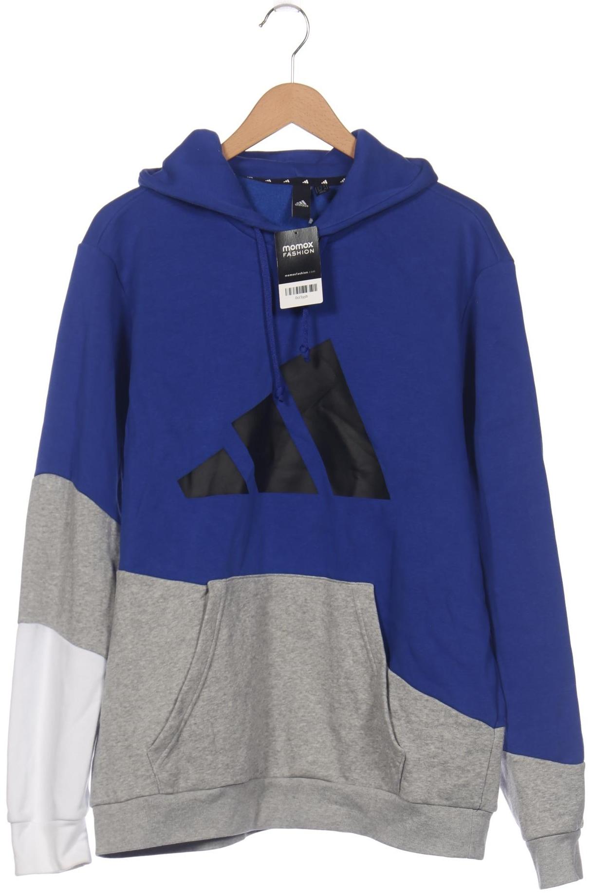 

adidas Herren Kapuzenpullover, blau, Gr. 54