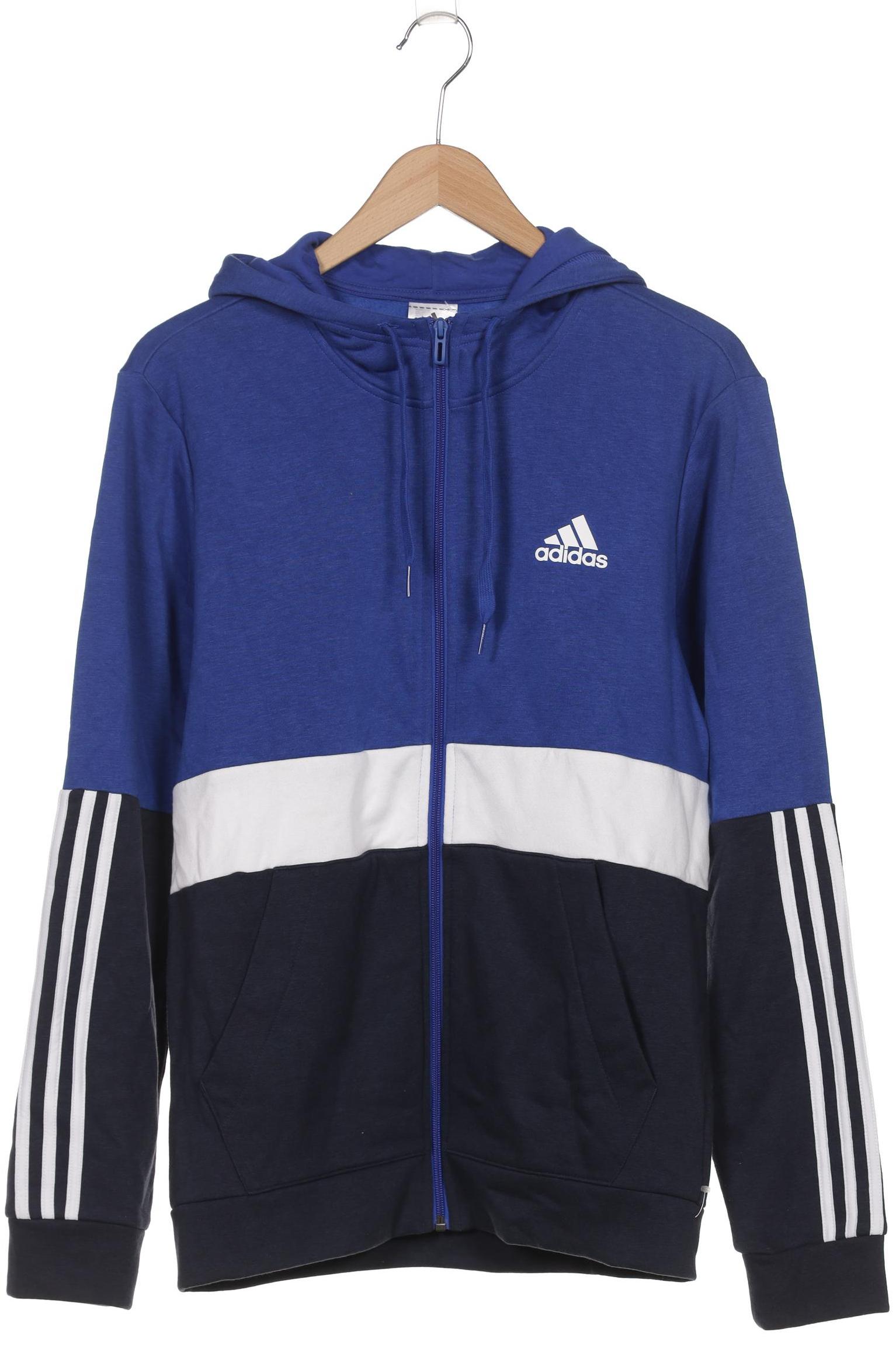 

adidas Herren Kapuzenpullover, blau, Gr. 48