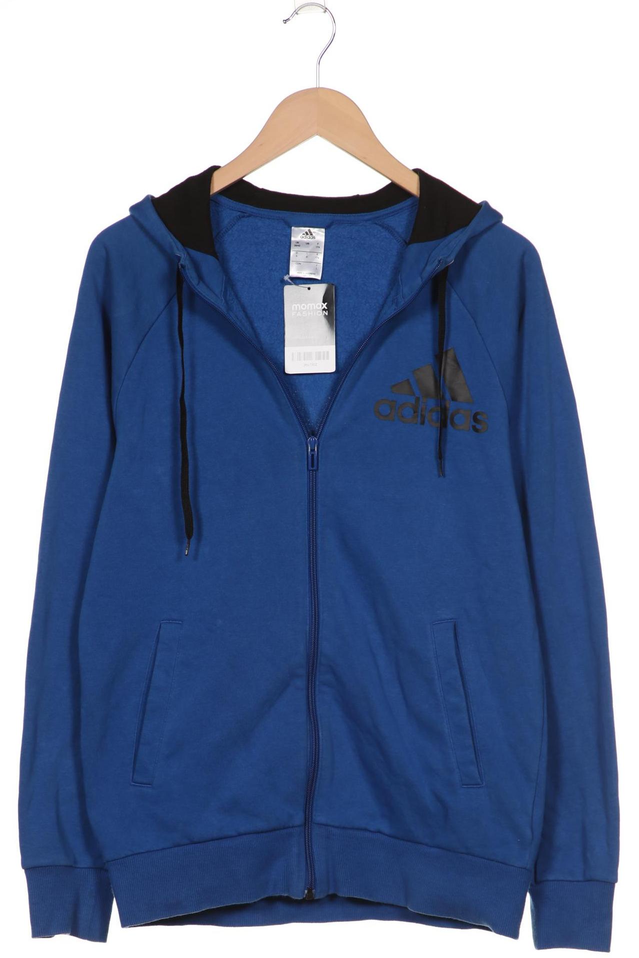 

adidas Herren Kapuzenpullover, blau, Gr. 48