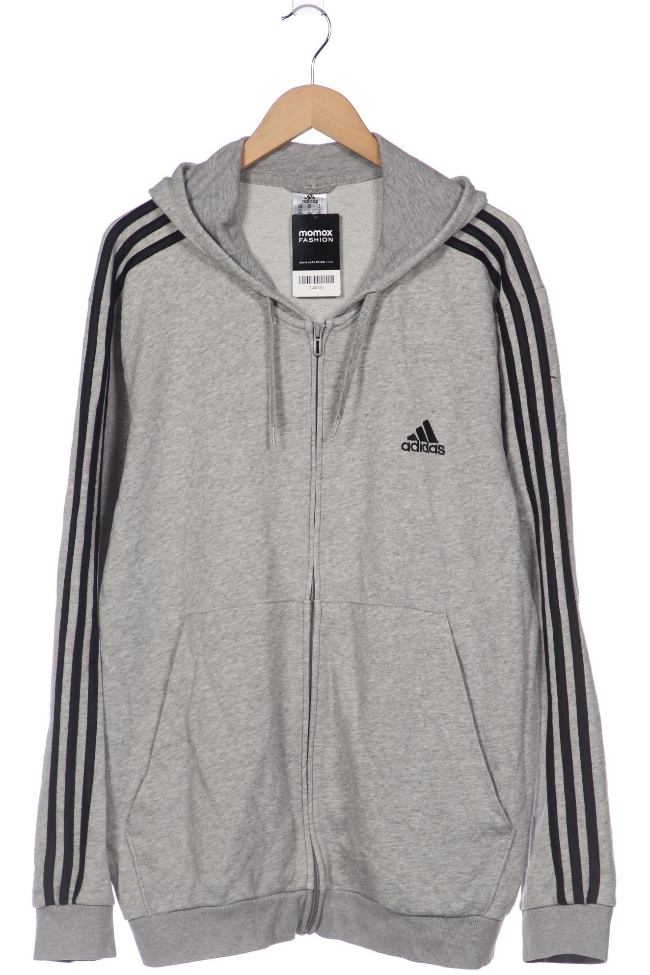 

adidas Herren Kapuzenpullover, grau, Gr. 56