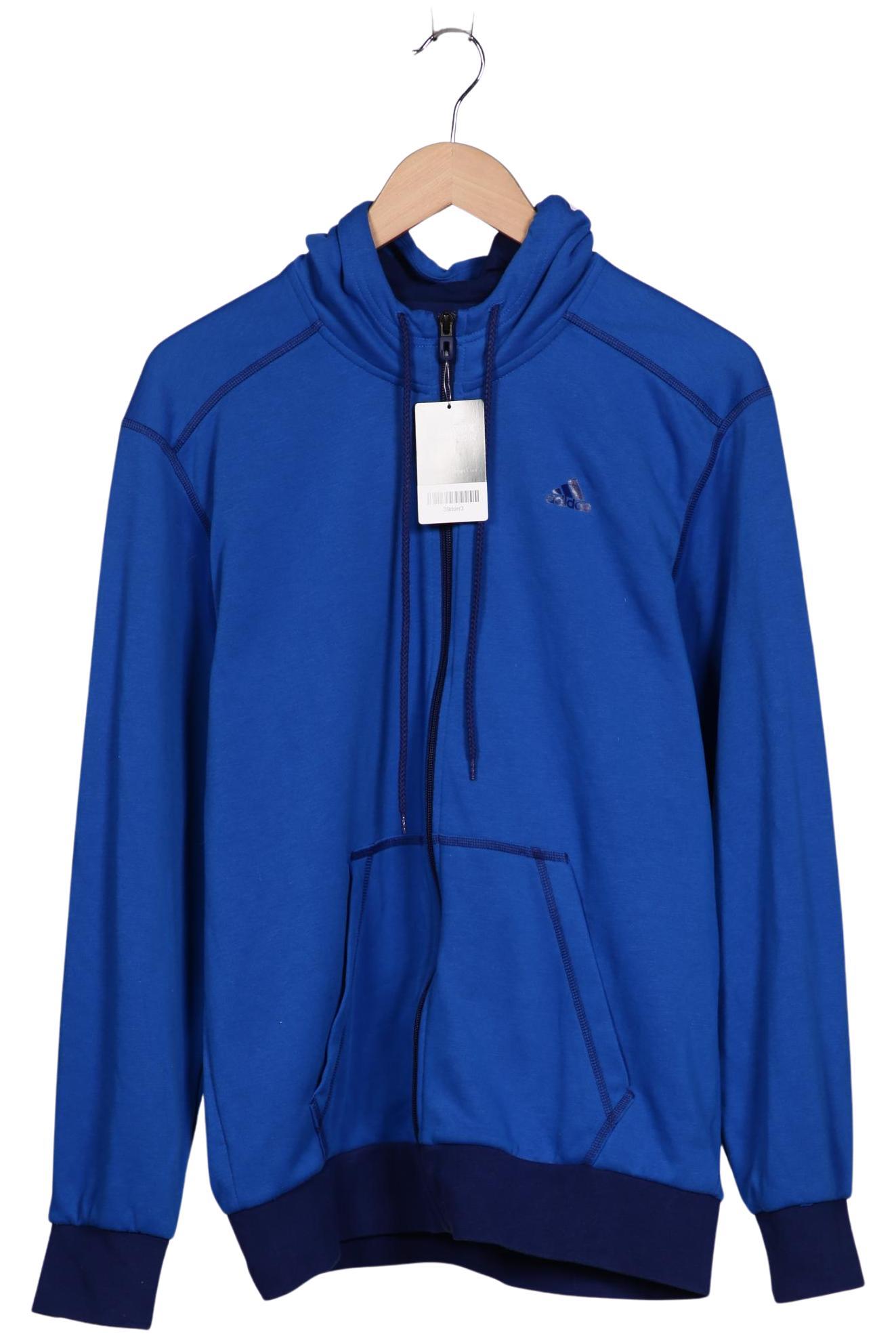 

adidas Herren Kapuzenpullover, blau, Gr. 48