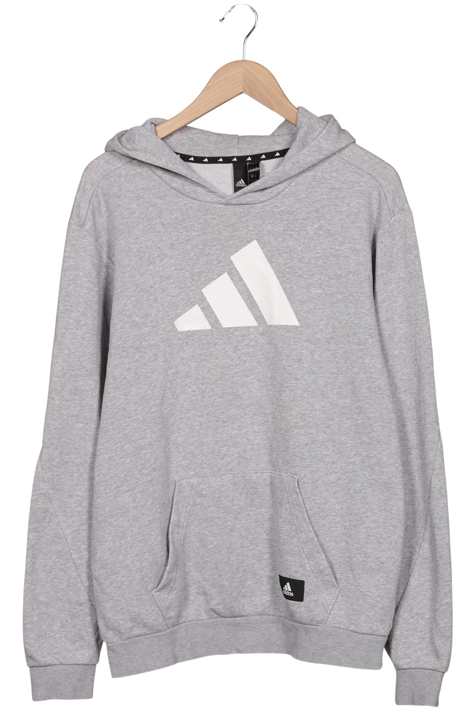 

adidas Herren Kapuzenpullover, grau, Gr. 48