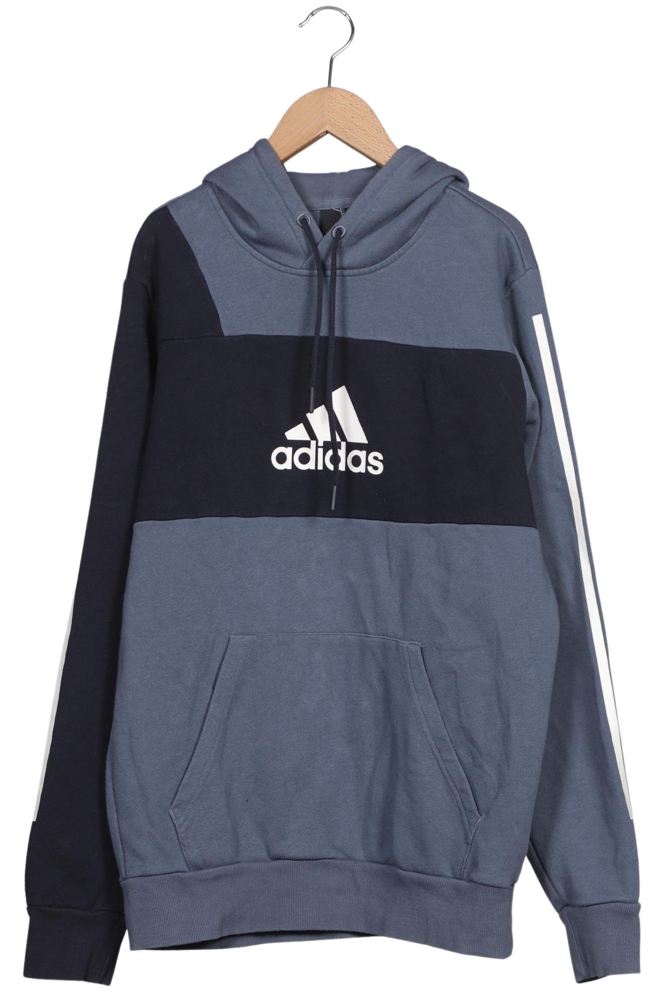 

adidas Herren Kapuzenpullover, blau, Gr. 48