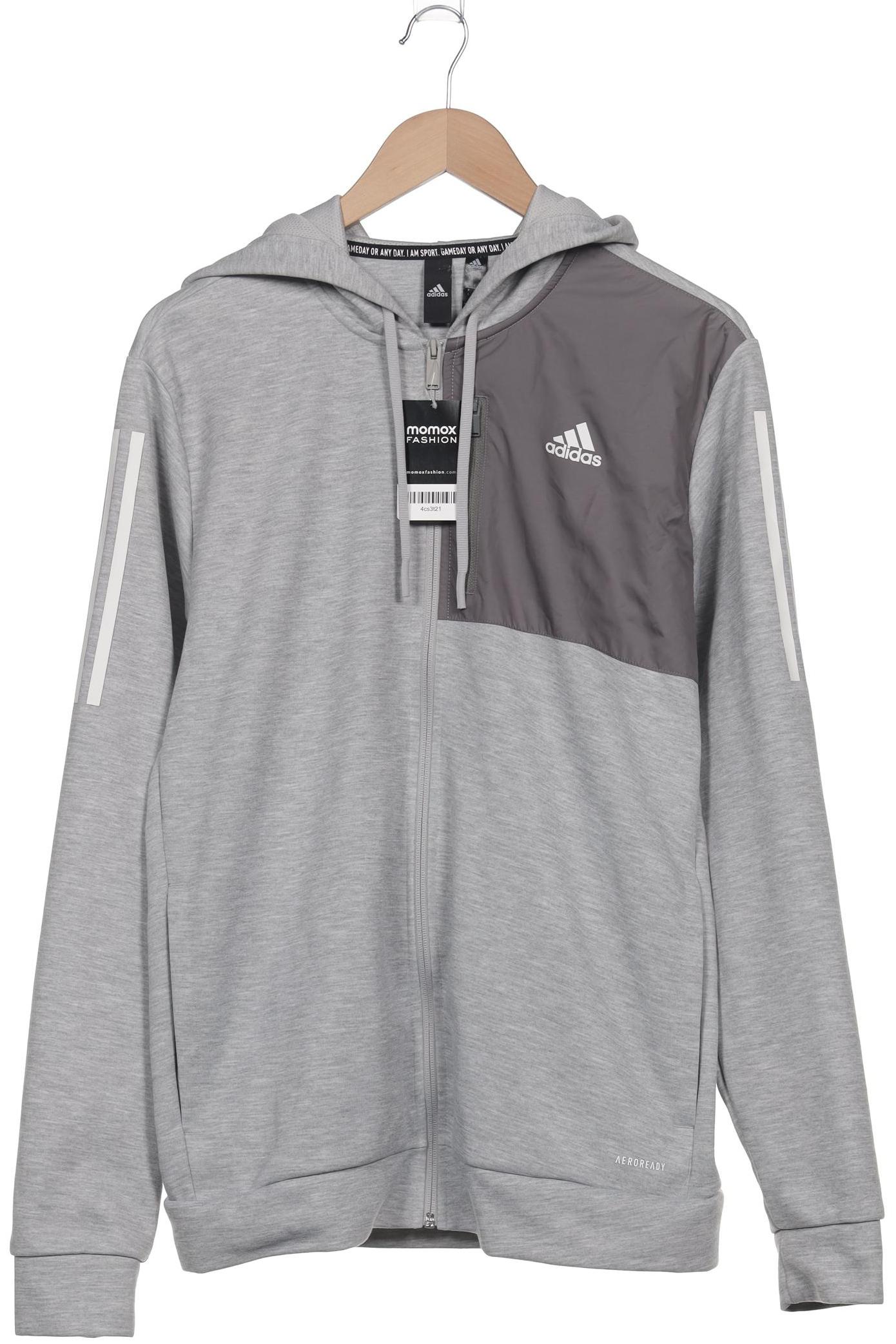 

adidas Herren Kapuzenpullover, grau, Gr. 52