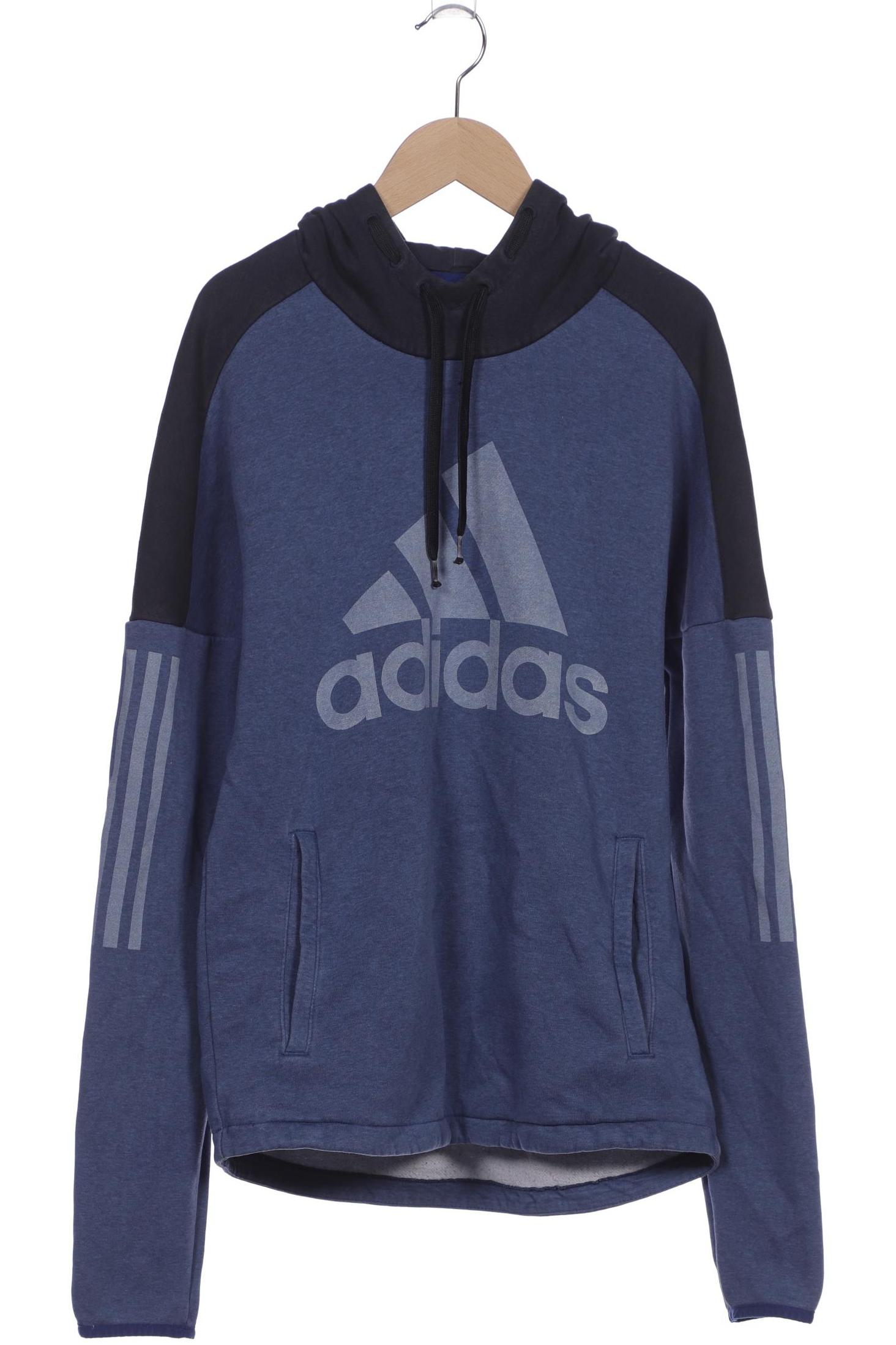 

adidas Herren Kapuzenpullover, blau, Gr. 46