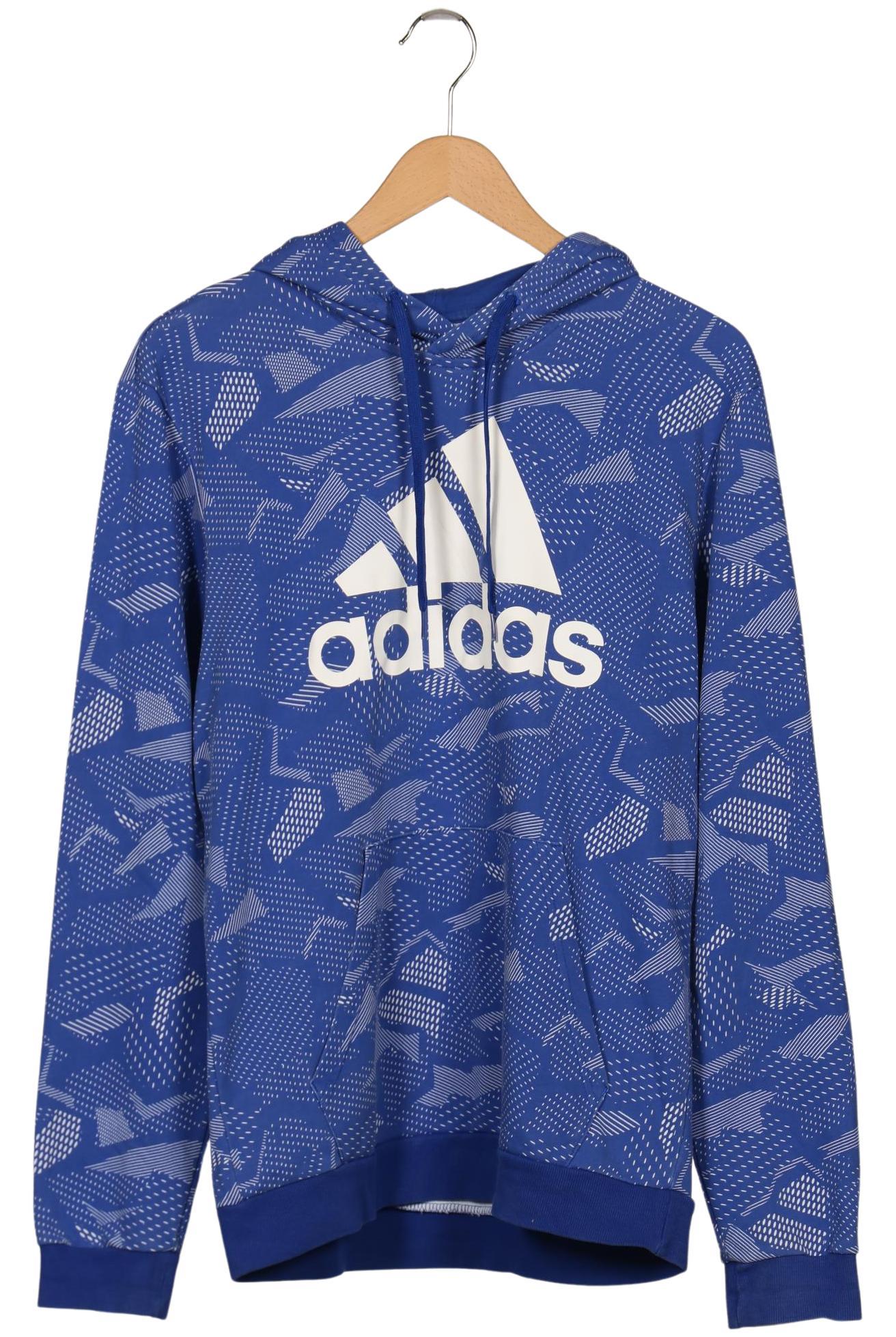 

adidas Herren Kapuzenpullover, blau, Gr. 48