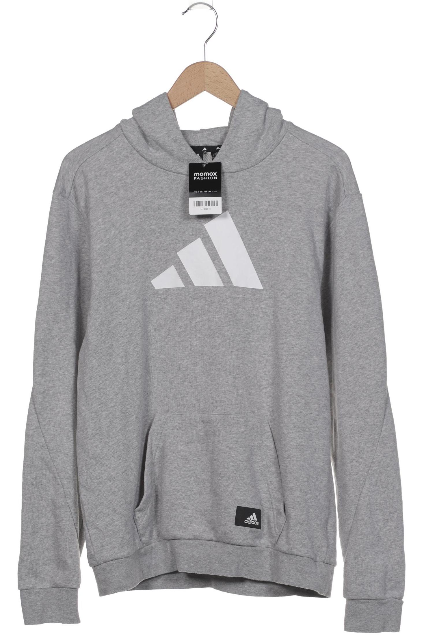 

adidas Herren Kapuzenpullover, grau, Gr. 48