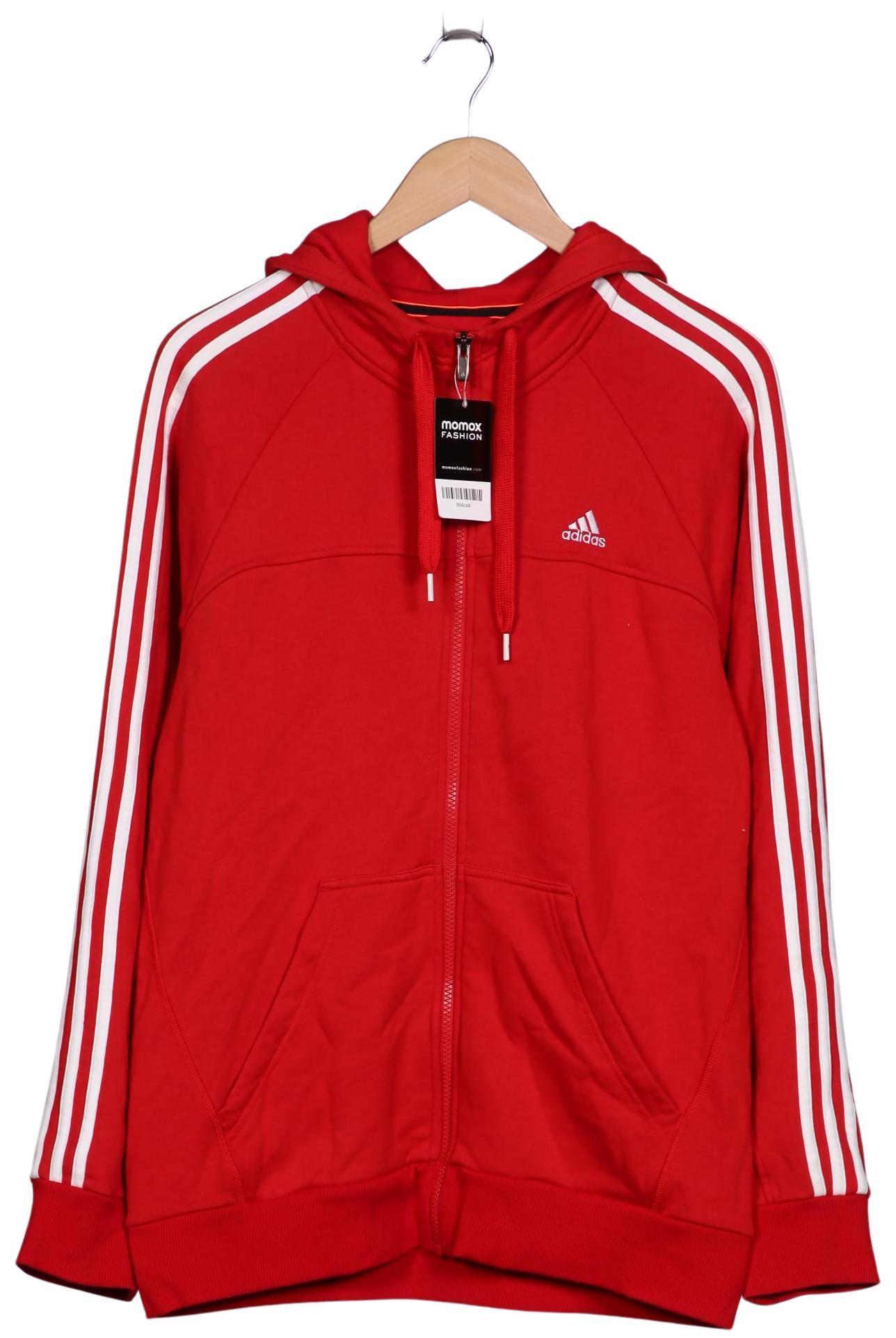 

adidas Herren Kapuzenpullover, rot, Gr. 48