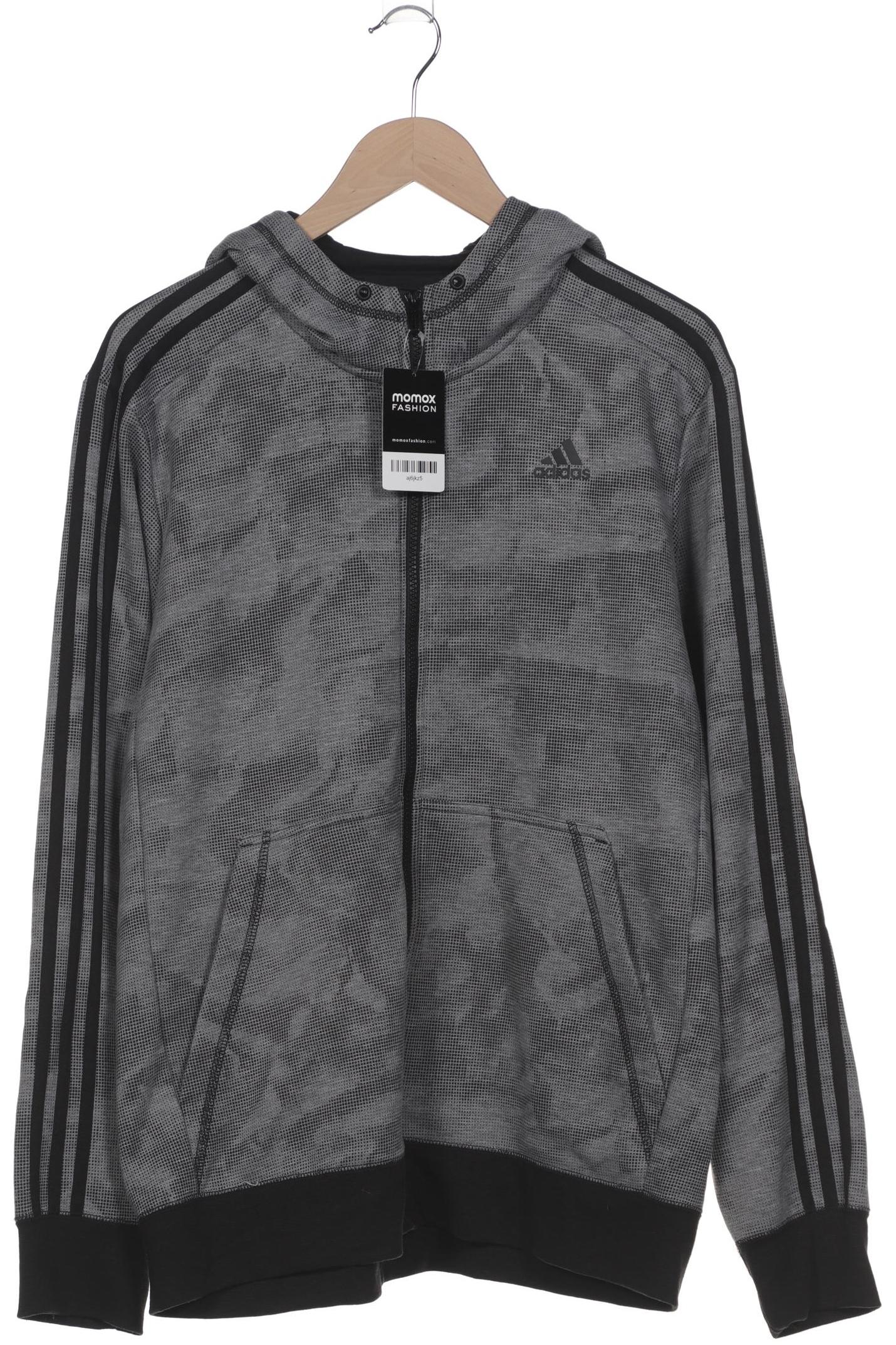 

adidas Herren Kapuzenpullover, grau, Gr. 54