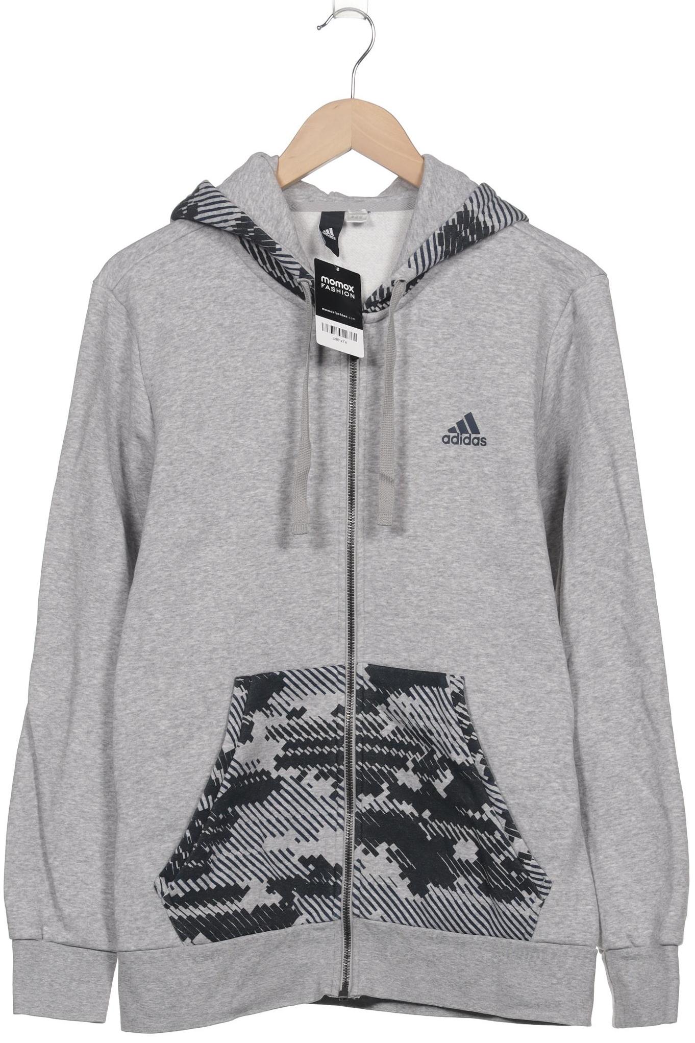 

adidas Herren Kapuzenpullover, grau, Gr. 48