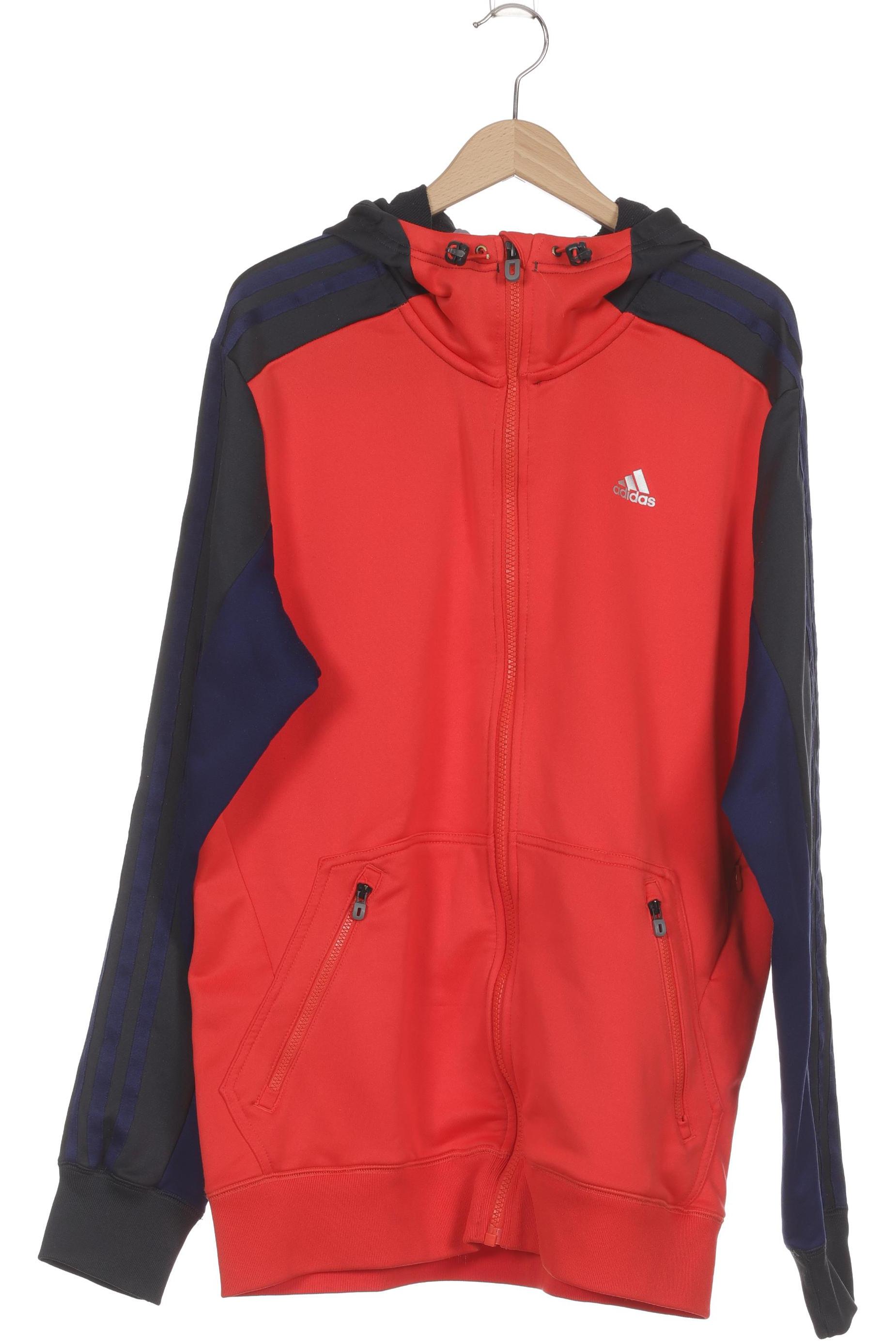 

adidas Herren Kapuzenpullover, rot, Gr.