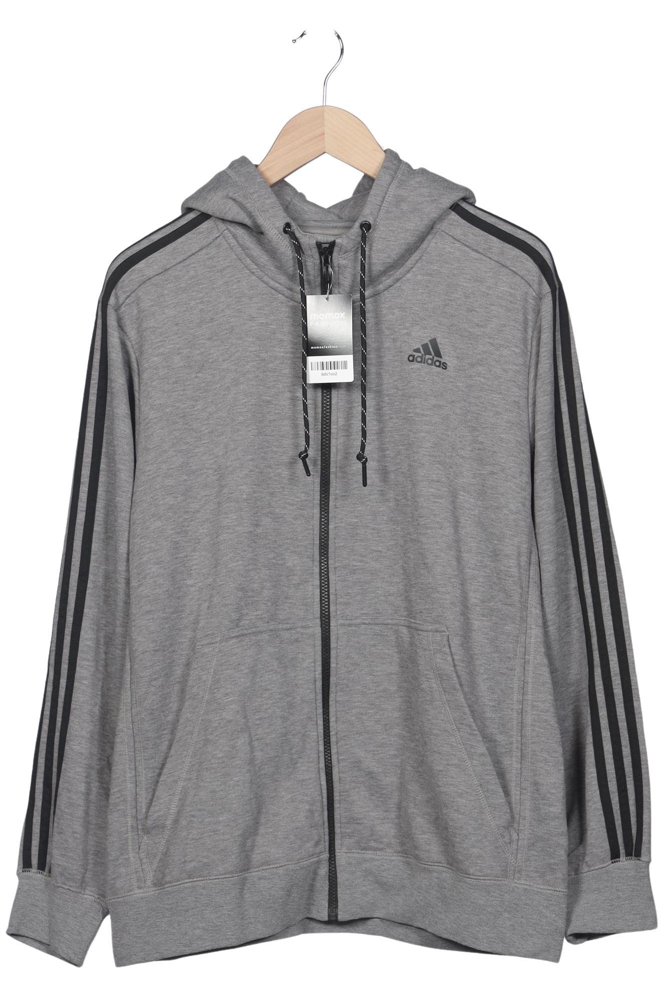 

adidas Herren Kapuzenpullover, grau, Gr. 54