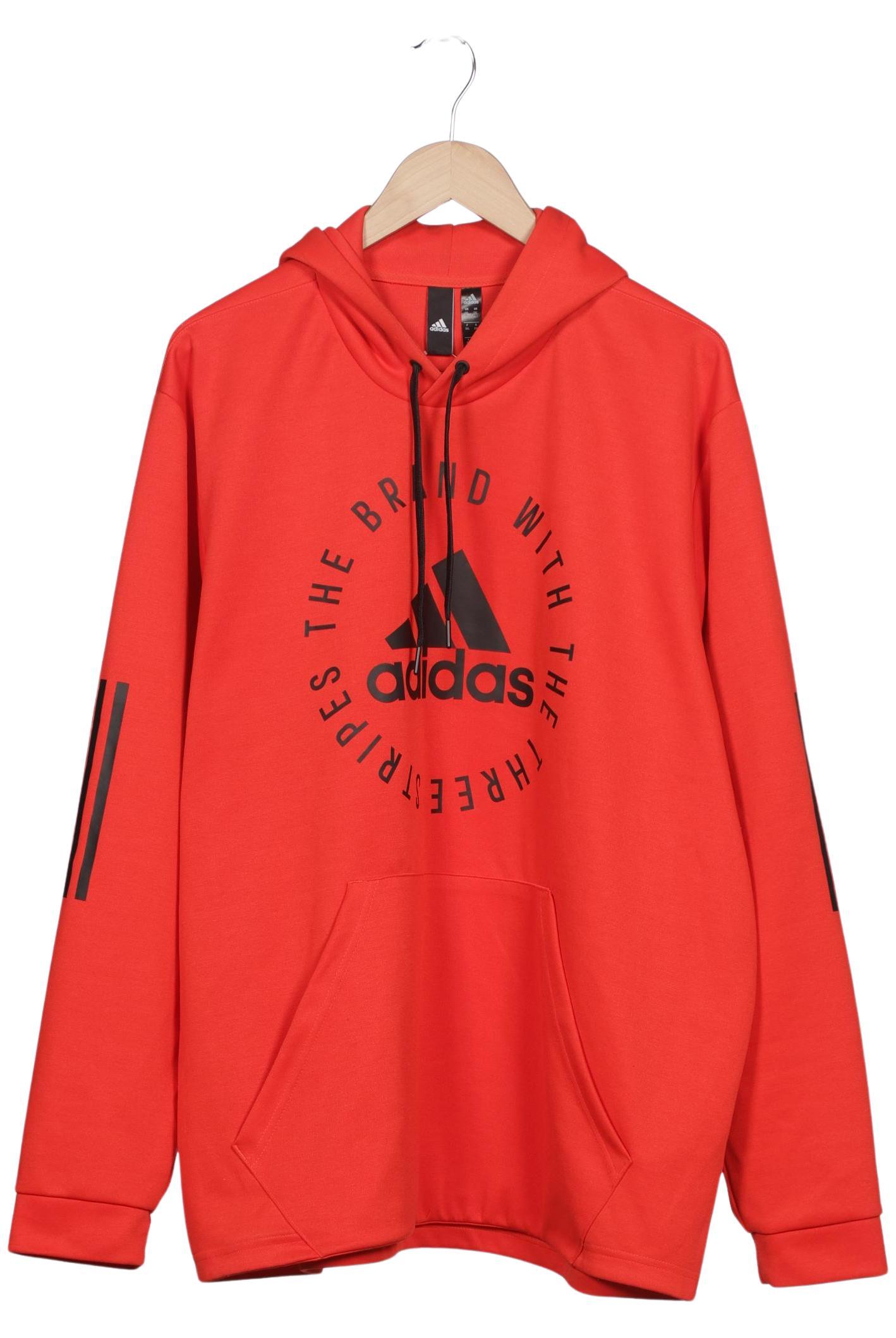 

adidas Herren Kapuzenpullover, rot, Gr. 56
