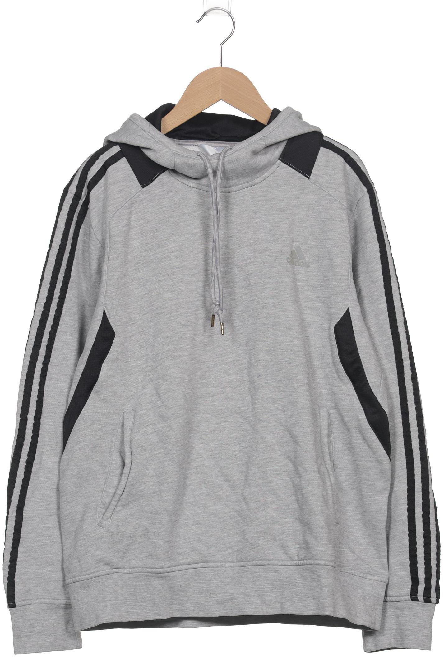 

adidas Herren Kapuzenpullover, grau, Gr. 46