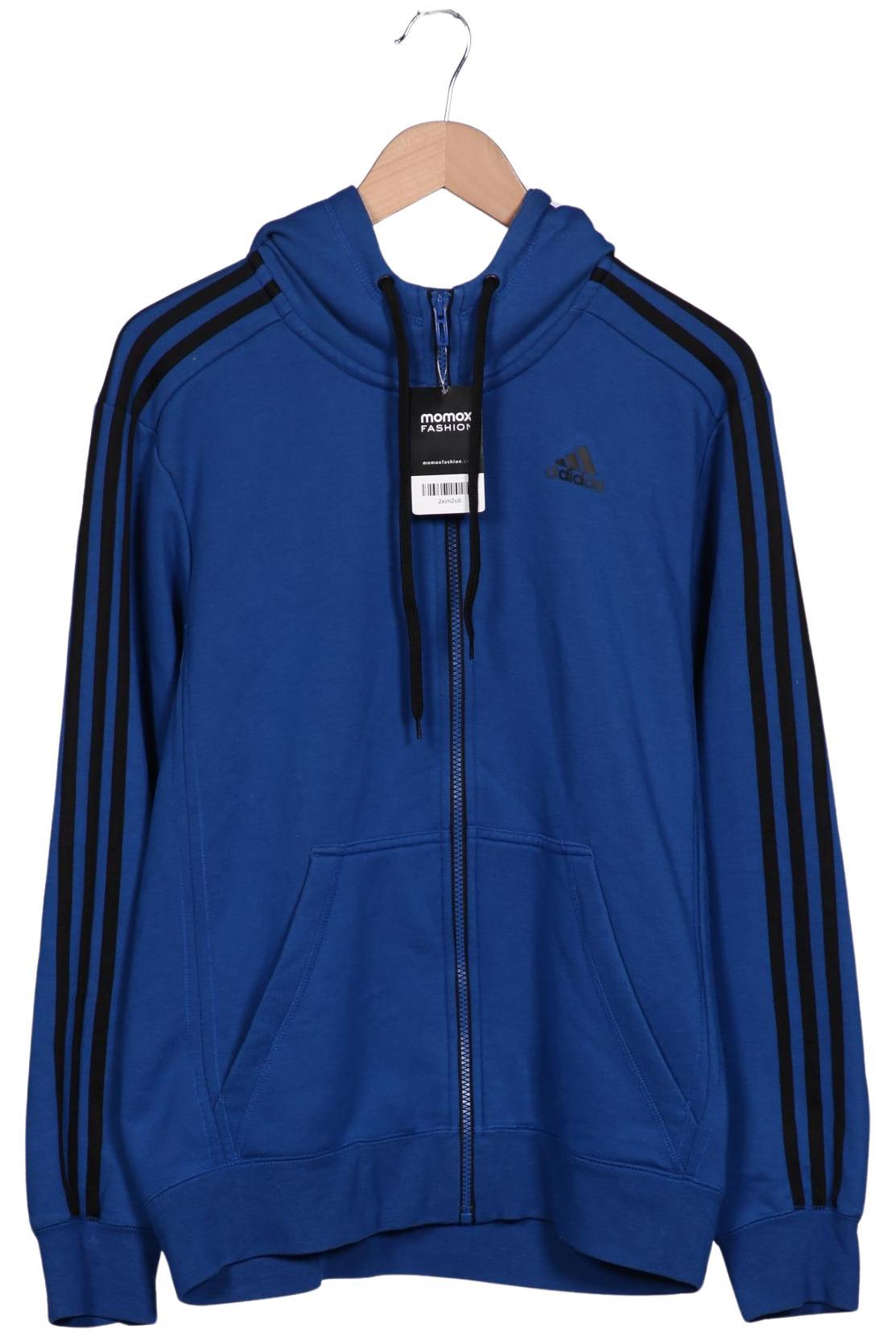 

adidas Herren Kapuzenpullover, blau, Gr. 48