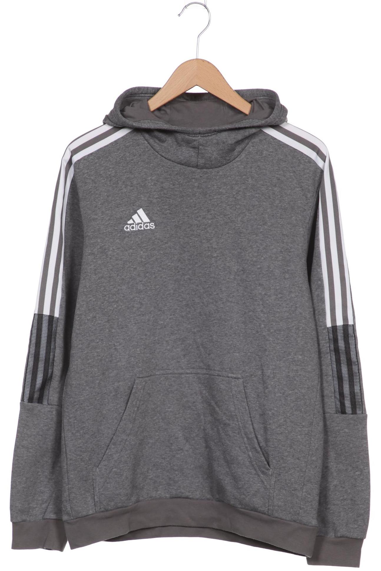 

adidas Herren Kapuzenpullover, grau, Gr. 48