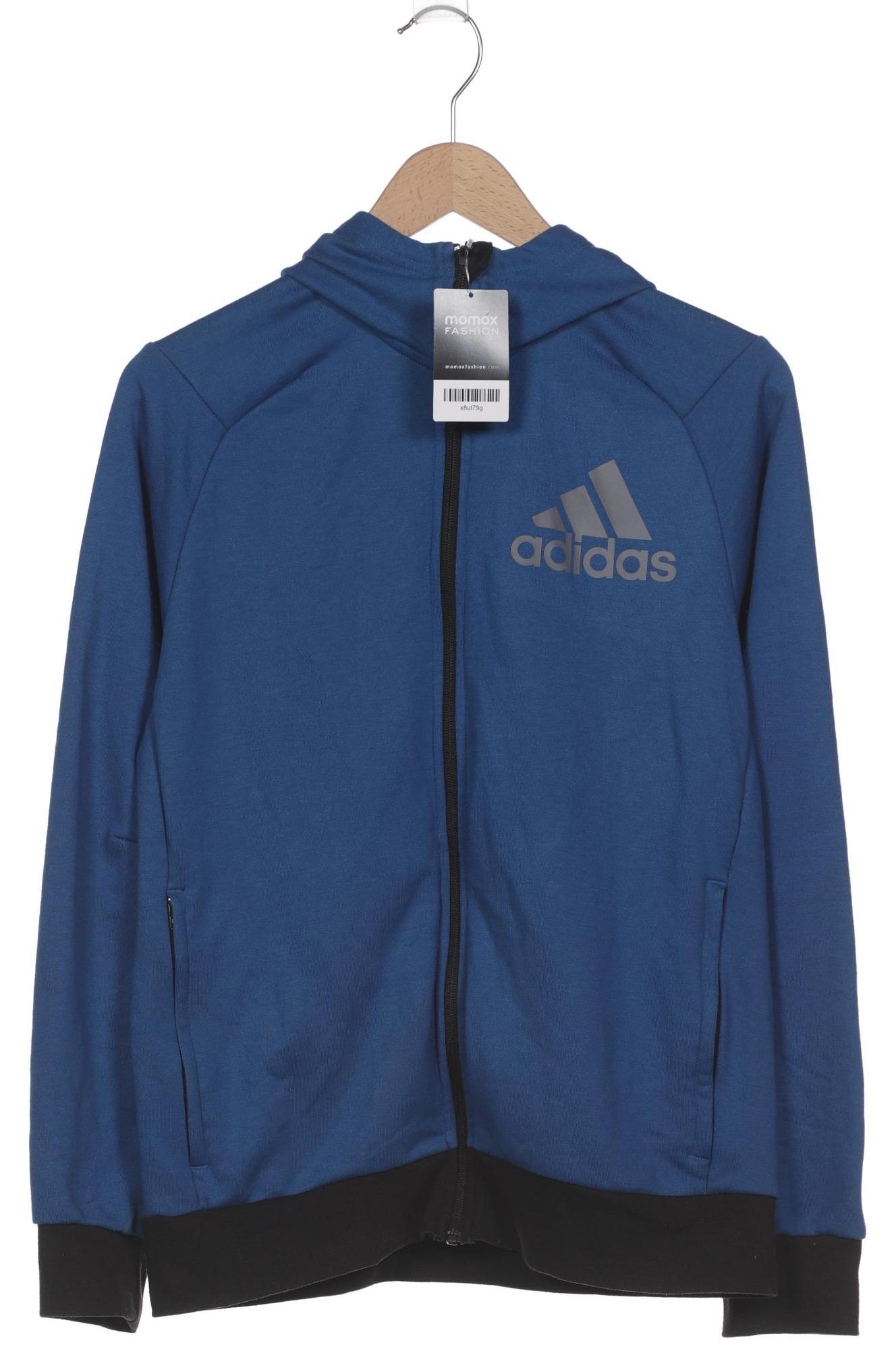 

adidas Herren Kapuzenpullover, blau, Gr. 48