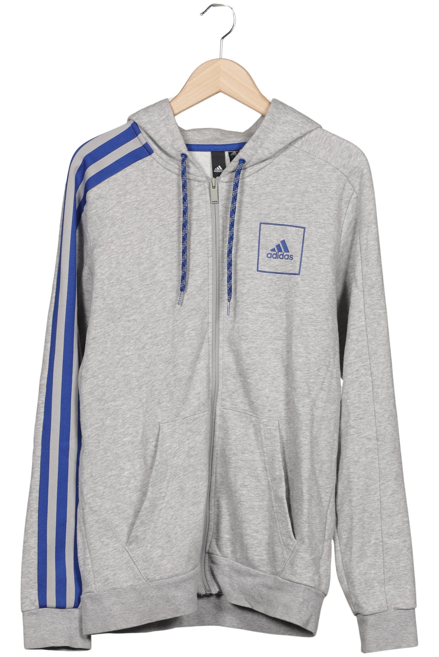 

adidas Herren Kapuzenpullover, grau, Gr. 48